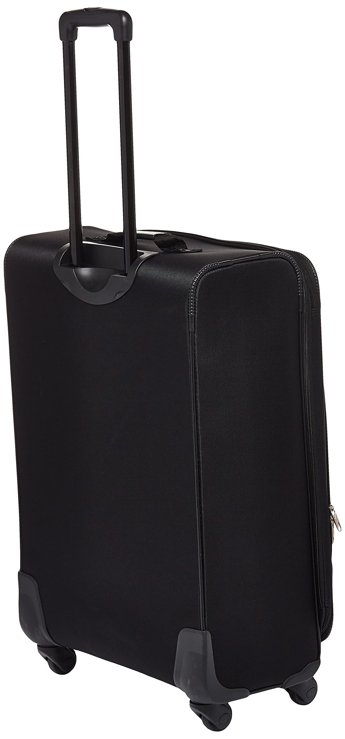American Tourister Pop Max Softside Luggage Set with 360° Spinner Wheels - 3-Piece (21/25/29 Inch) Black Carry-On Suitcase for Travel, Business Trips & Family Vacations