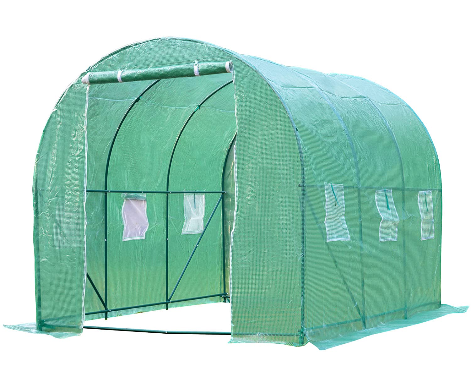 Outdoor Walk-in Greenhouse 10'x7'x7' - Portable Mini Greenhouse Kit with Plant Shelves for Tomatoes, Herbs & Plants - Perfect for Patio, Backyard & Indoor Gardening