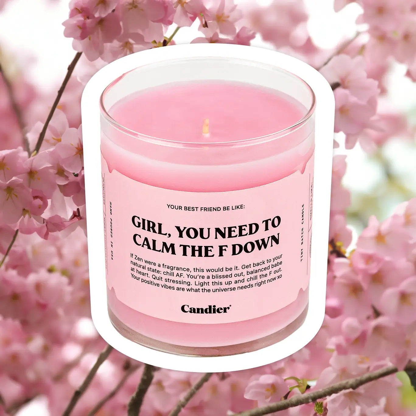 Calm Down Candle - Lavender Scented Soy Wax Candle for Relaxation, Stress Relief & Aromatherapy | Perfect for Meditation, Yoga, Spa & Home Decor