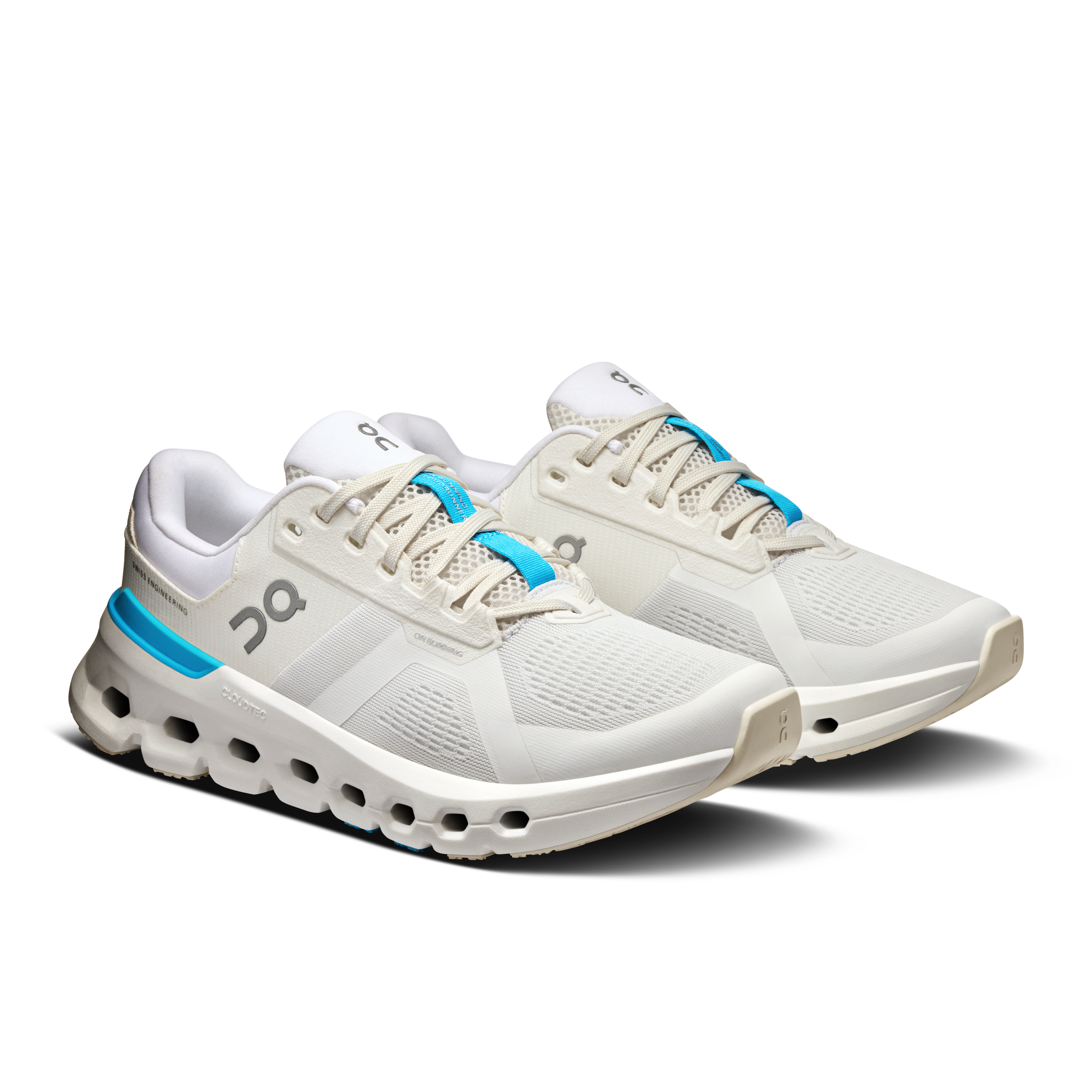Women's Cloudrunner 2 Running Shoes - Lightweight White & Horizon Blue Sneakers for Jogging, Gym Workouts & Everyday Comfort