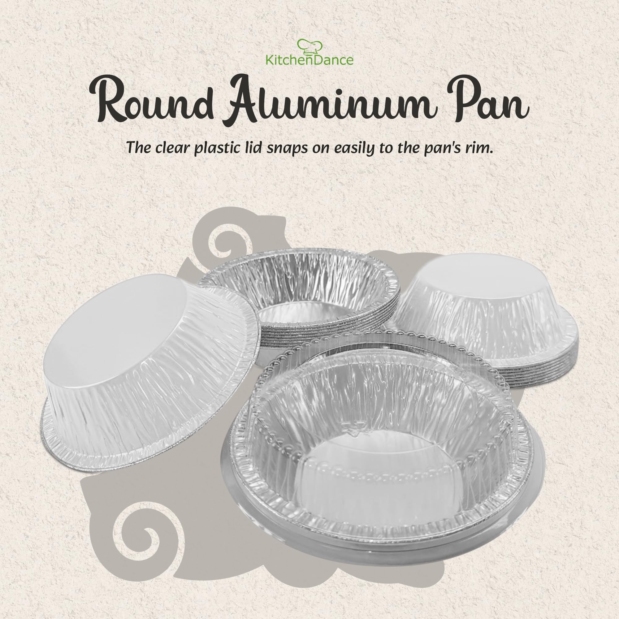 Premium 5 Inch Mini Pie Tins with Lids - Professional & Home Baking Pans for Pies, Tarts, Cobblers, Cakes - Durable Aluminum Silver Pie Pans (Pack of 1000) - Perfect for Holiday Baking, Potlucks & Dessert Parties