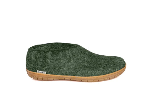 Glerups Wool Slippers with Rubber Sole - Cozy Indoor & Outdoor House Shoes for Men and Women - Perfect for Home, Office, and Relaxation