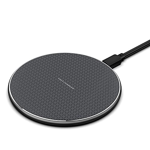 10W Fast Wireless Charger Pad Compatible with Blackview BV9600E/BV9900/BV5100/BV6300/BV9500/BV6800/BV9800 Pro - Qi-Certified Charging Station for Home, Office & Car