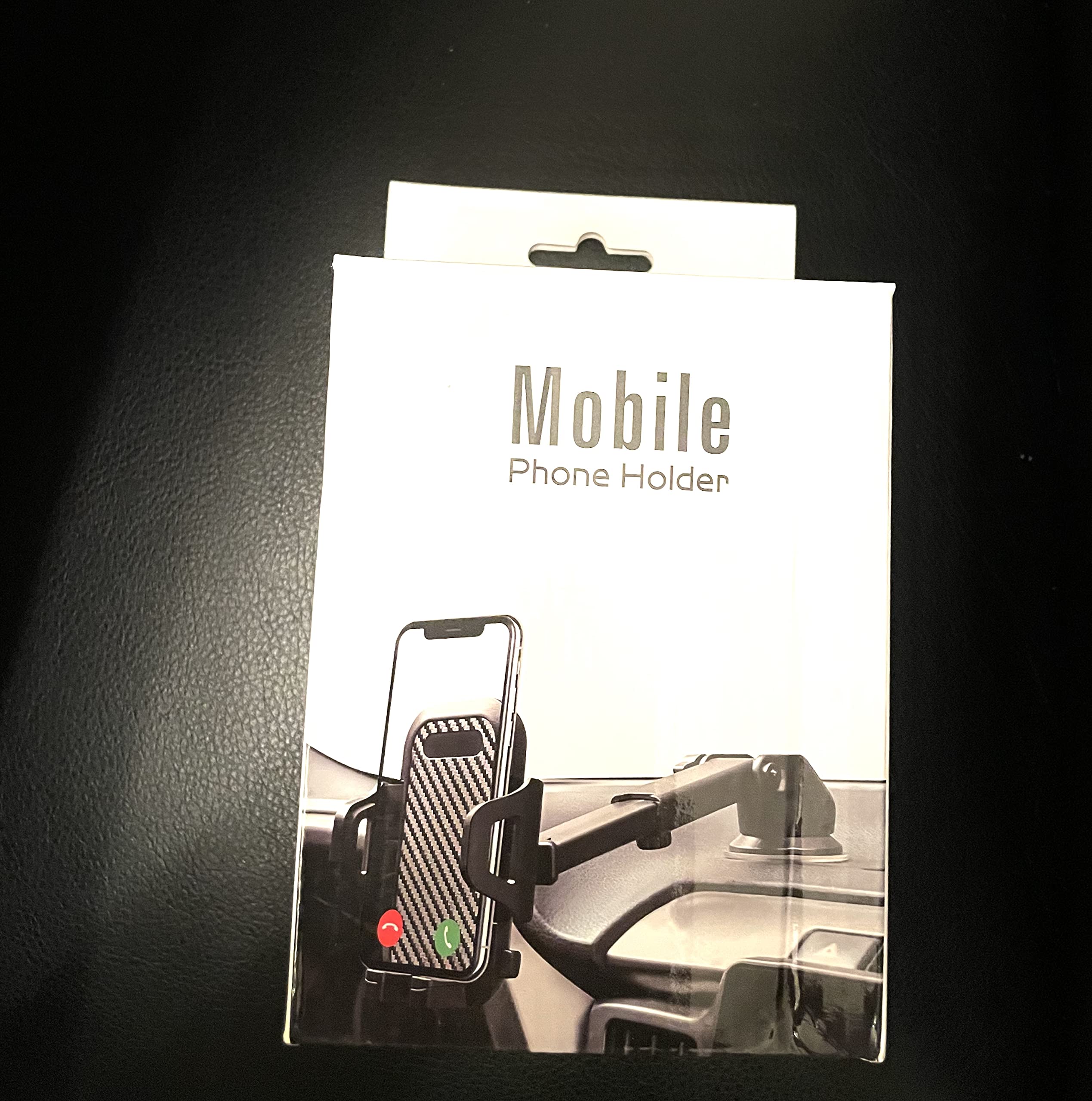 Best Car Phone Holder Mount - Universal Adjustable Phone Stand for iPhone, Samsung, Galaxy - Perfect for Driving, Work & Home Use