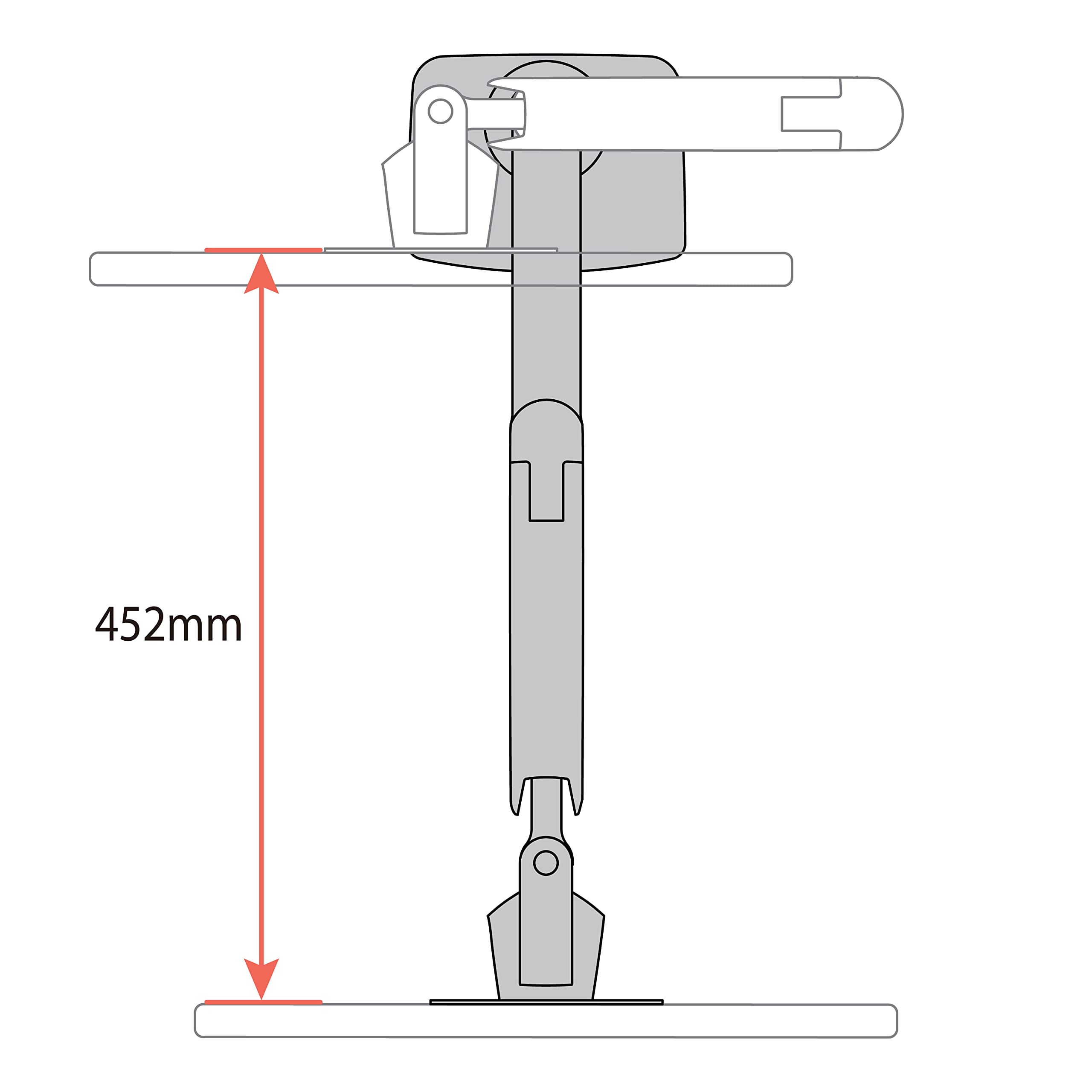 Ergotron MXV Single Monitor Arm - Adjustable VESA Desk Mount for 13-34 Inch Screens (7-20 lbs) - Matte Black - Perfect for Home Office, Gaming & Workspace Ergonomics