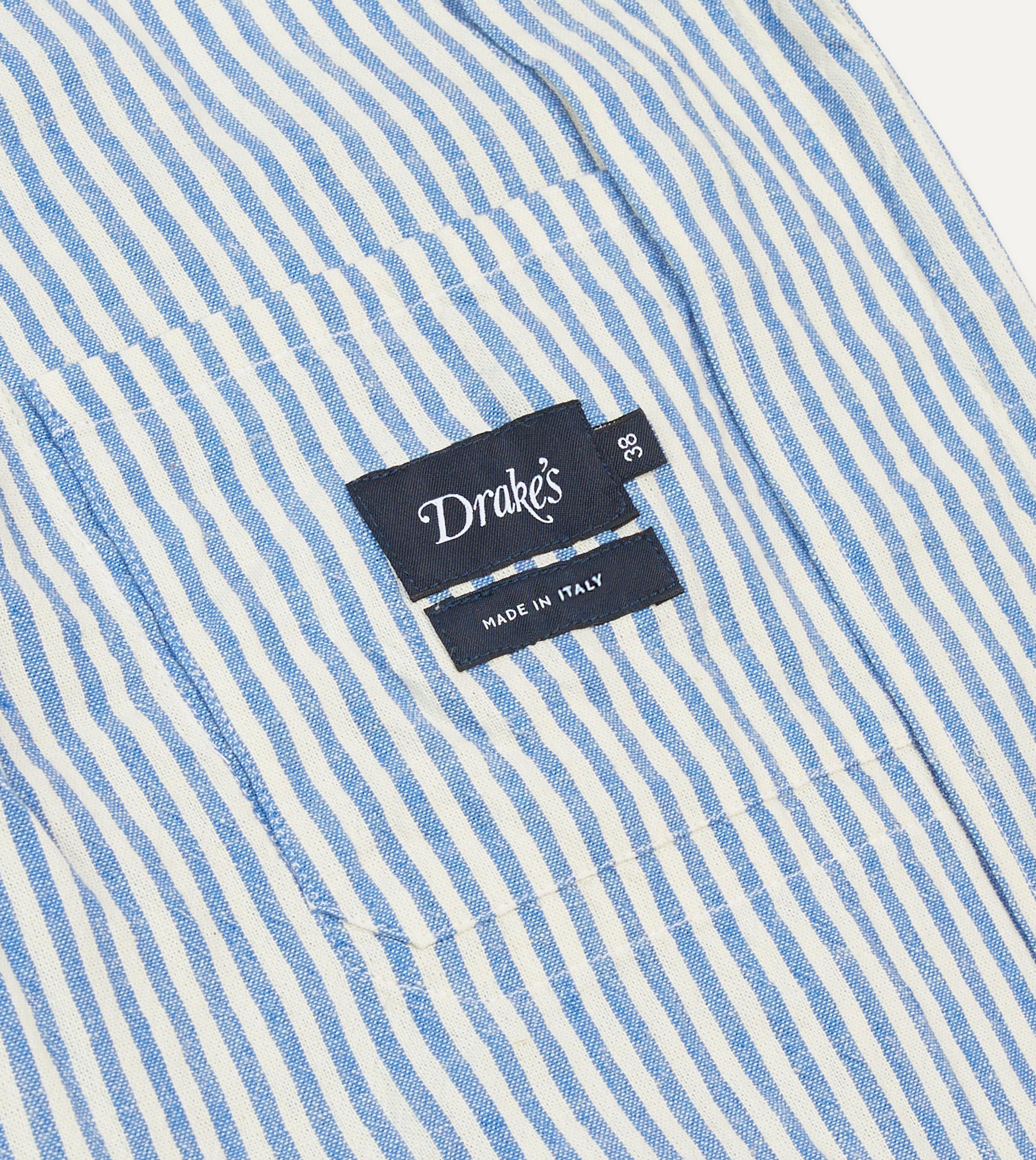Blue and Ecru Striped Tie-Front Lightweight Overshirt for Women | Casual Spring Layering & Summer Cover-Up