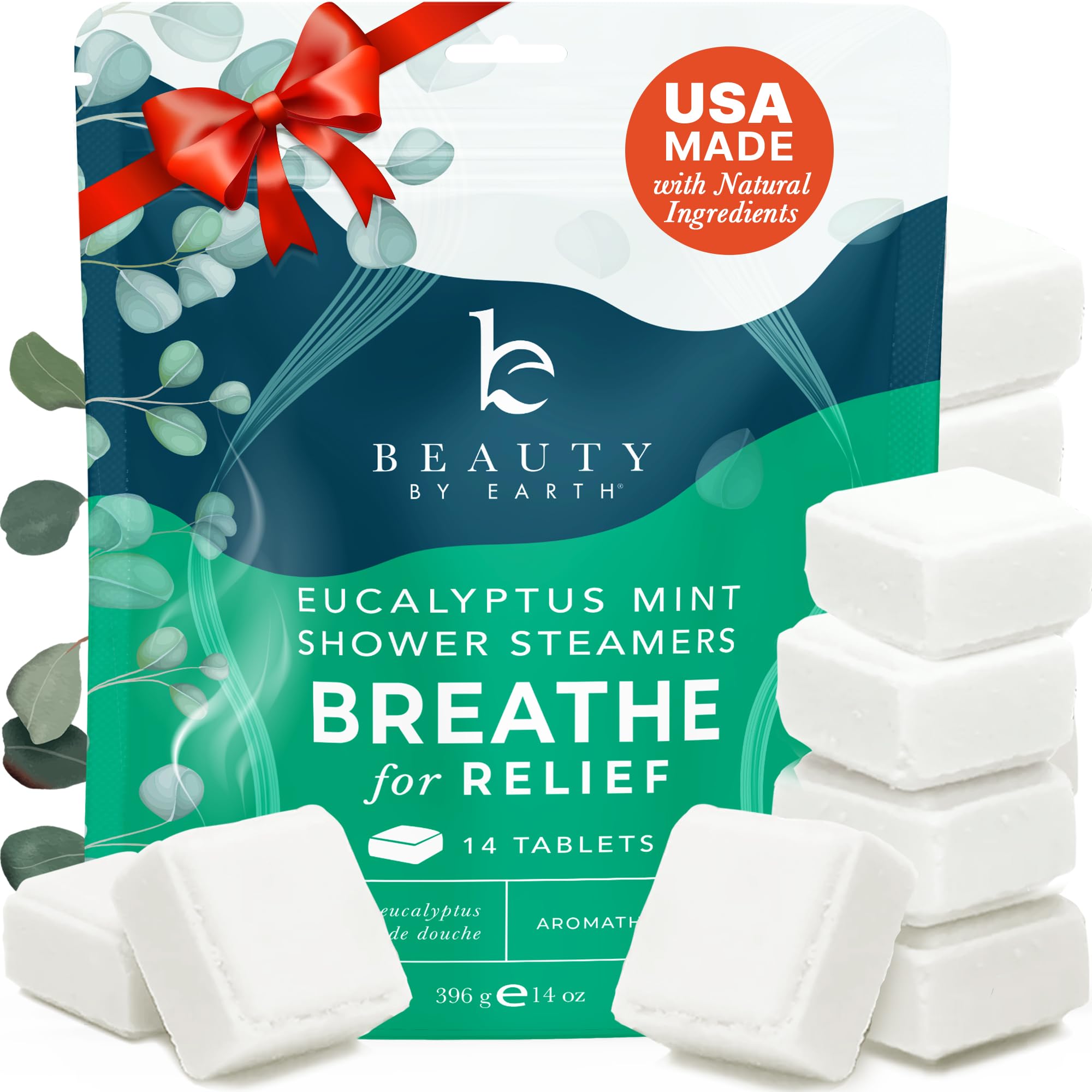 Aromatherapy Shower Steamers with Eucalyptus Essential Oil - Natural USA-Made Shower Bombs for Cold Relief & Relaxation, Spa Gifts for Women & Men, Perfect Self Care Gifts for Stress Relief & Better Sleep - Use in Bathroom for Ultimate Spa Experience at Home