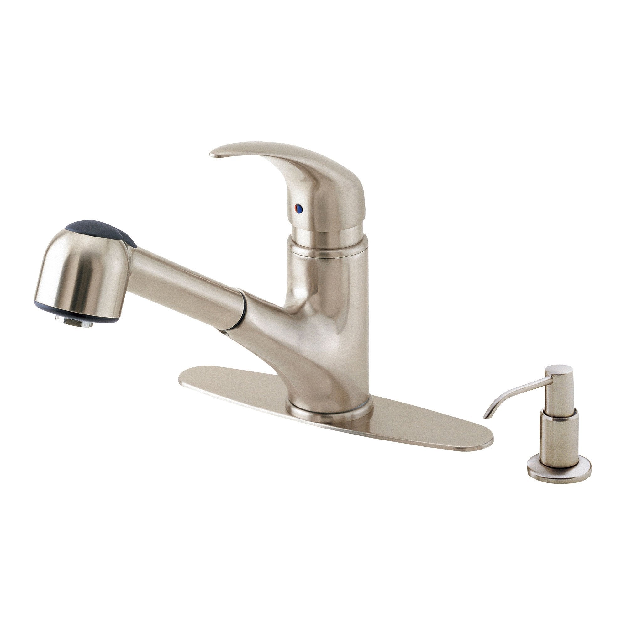 Danze Melrose Modern Stainless Steel Single Handle Pull Down Kitchen Faucet - High Arc Spout with Sprayer for Easy Dishwashing & Food Prep - Perfect for Modern Farmhouse & Contemporary Kitchens