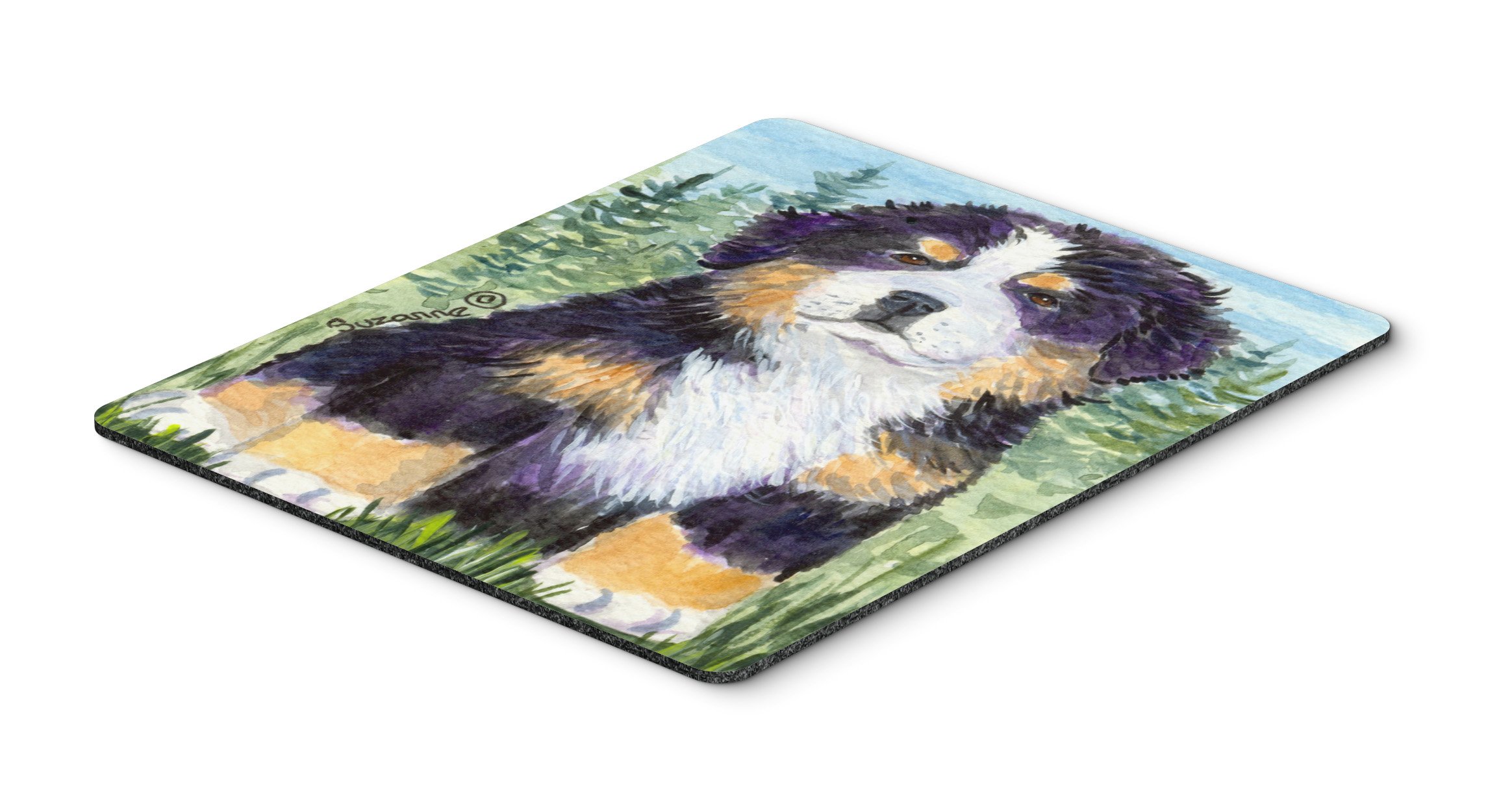 Bernese Mountain Dog Mouse Pad - Large Washable Non-Slip Desk Mat for Office, Gaming & Computer Use | Heat-Resistant Hot Pad & Trivet for Home Kitchen | Caroline's Treasures SS8861MP | Perfect for Workstations, Coffee Tables & Home Decor