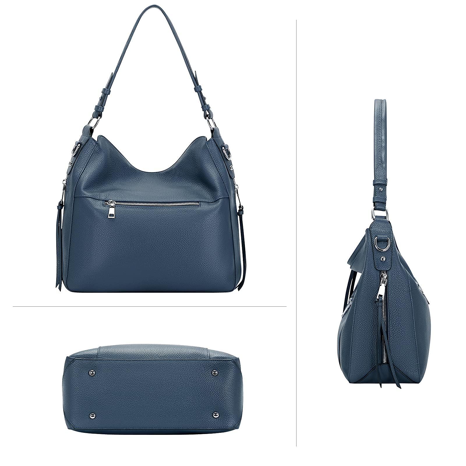 Genuine Leather Hobo Purses for Women - Stylish Crossbody Shoulder Bag - Perfect for Work, Travel & Everyday Use