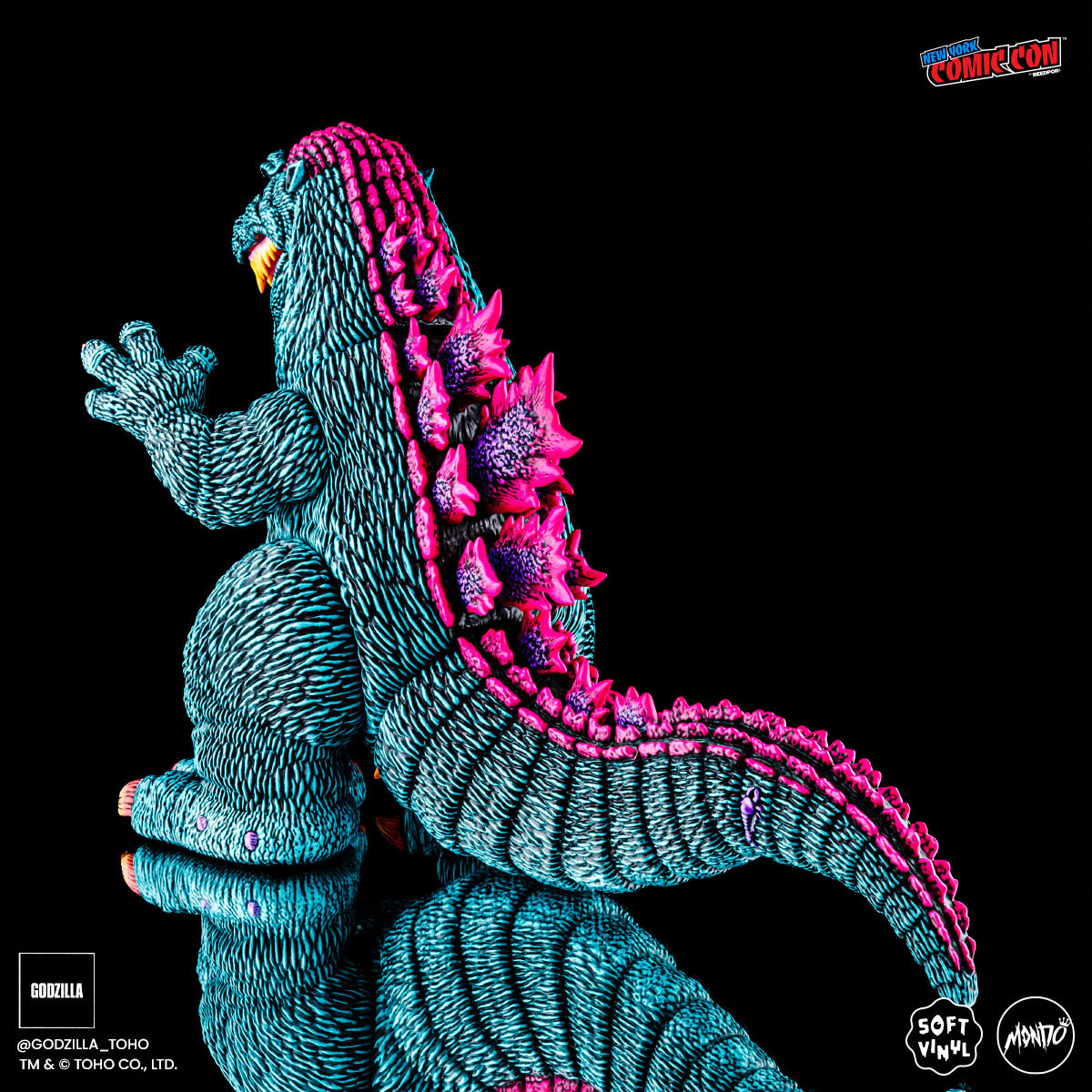 Godzilla Designer Vinyl Figure by James Groman - Psychedelic Variant Collectible Toy | Perfect for Anime Fans, Pop Culture Collectors & Home Office Decor