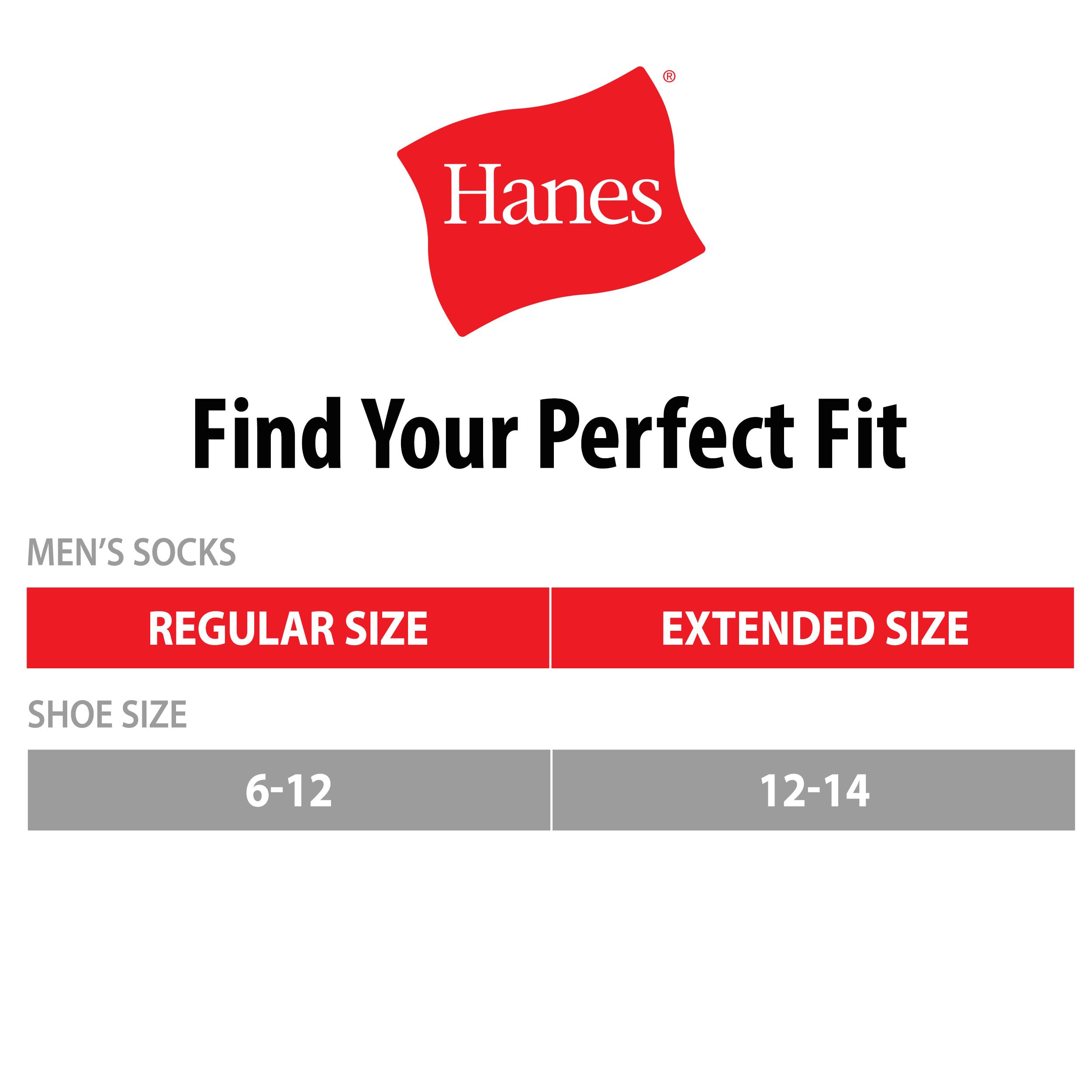 Hanes Men's Double Tough Crew Socks 12-Pair Pack - Durable Cotton Work Socks for Everyday Wear, Sports & Outdoor Activities