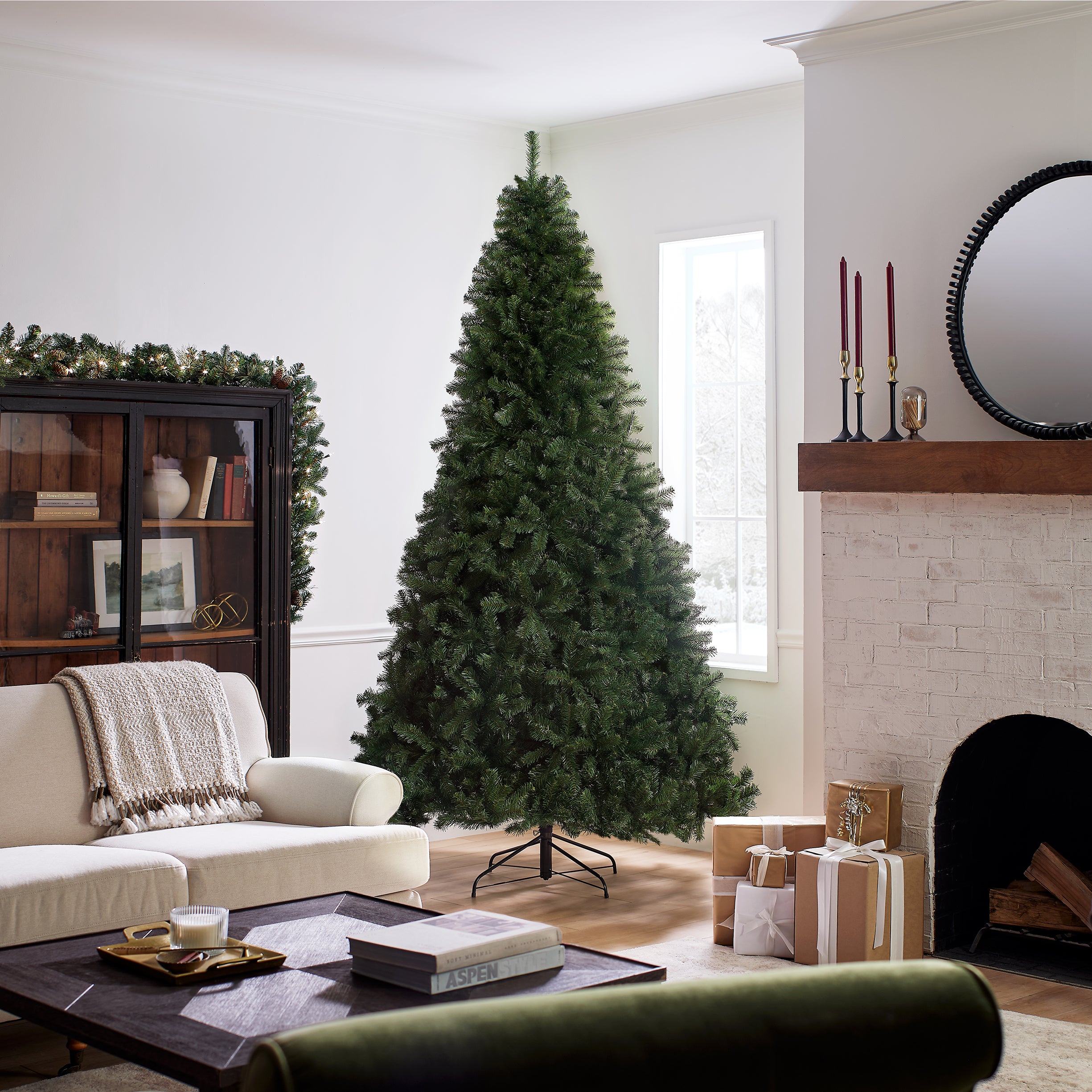 9 ft. North Valley Spruce Artificial Christmas Tree - Premium Realistic Holiday Decor for Home, Office & Party Decorations