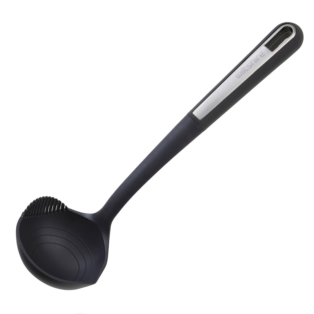 Premium Stainless Steel Soup Ladle - 12 Inch Long Handle Kitchen Serving Spoon for Soup, Stew, Gravy & Pasta - Ideal for Cooking, Serving & Buffet Use
