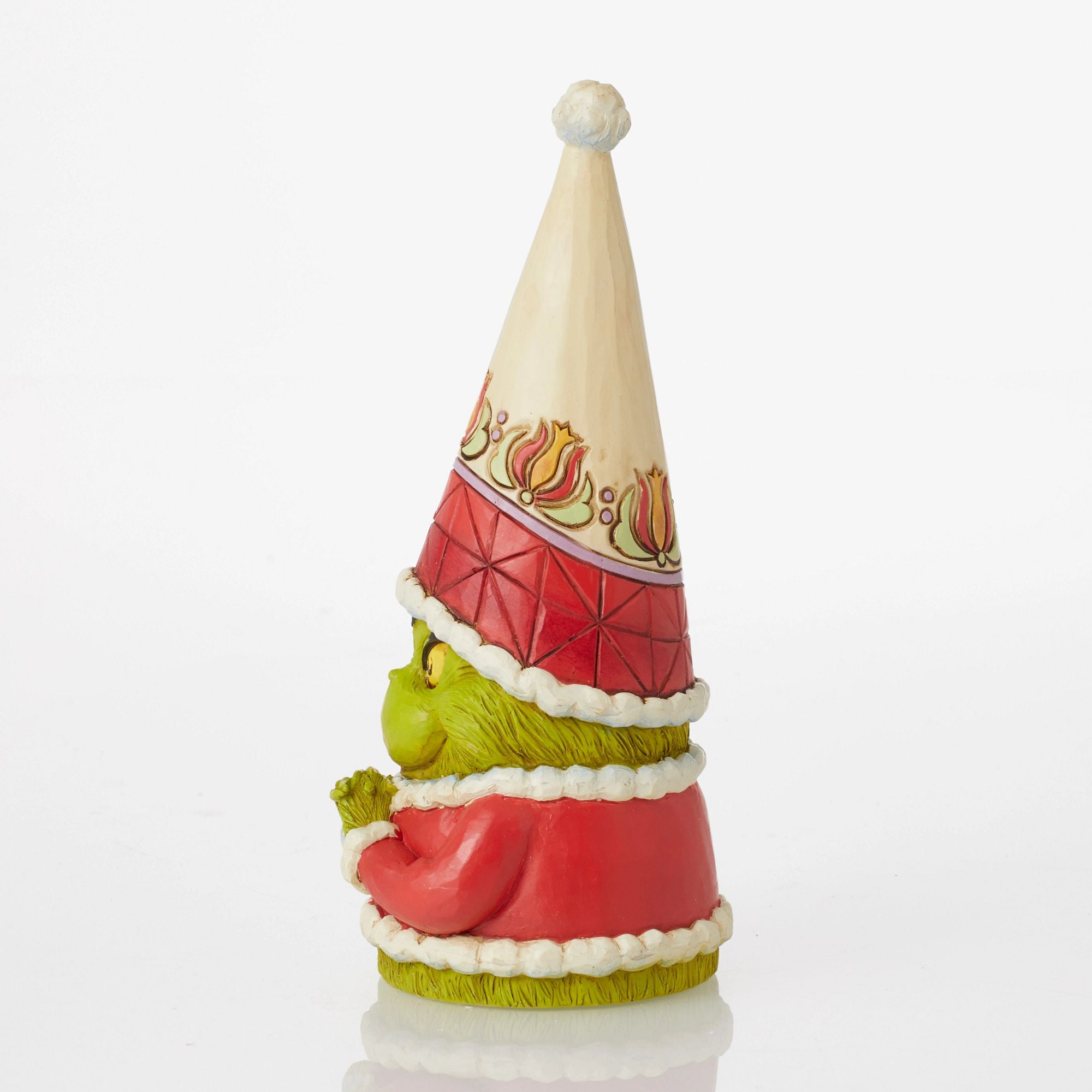Grinch Gnome with Clenched Hands - Festive Christmas Decor for Home, Office, and Holiday Parties