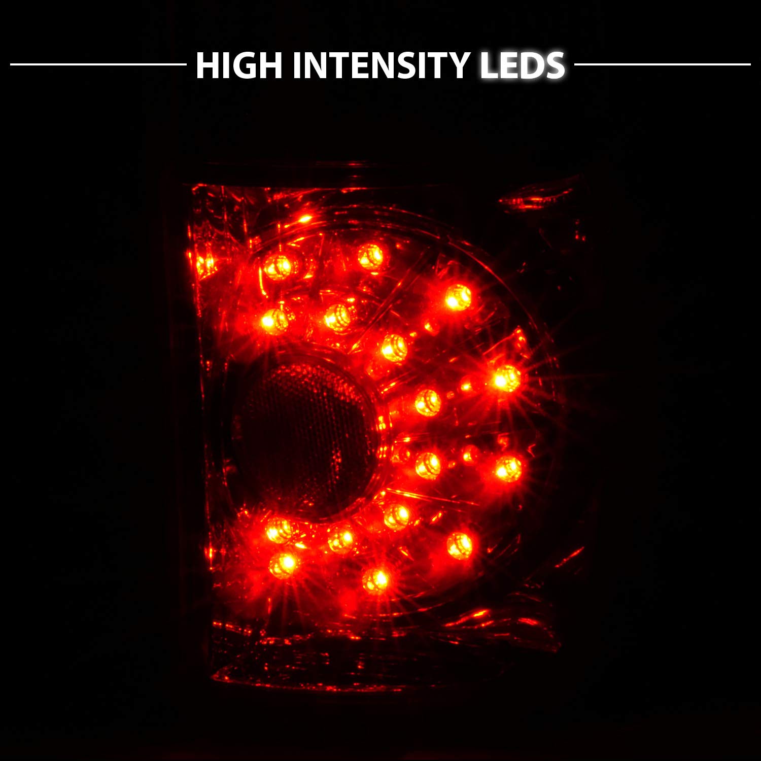 AmeriLite LED Tail Lights for 2000-2006 Toyota Tundra Double Cab - Red Replacement Pair (Left & Right) - Enhanced Visibility & Style for Night Driving and Off-Road Adventures