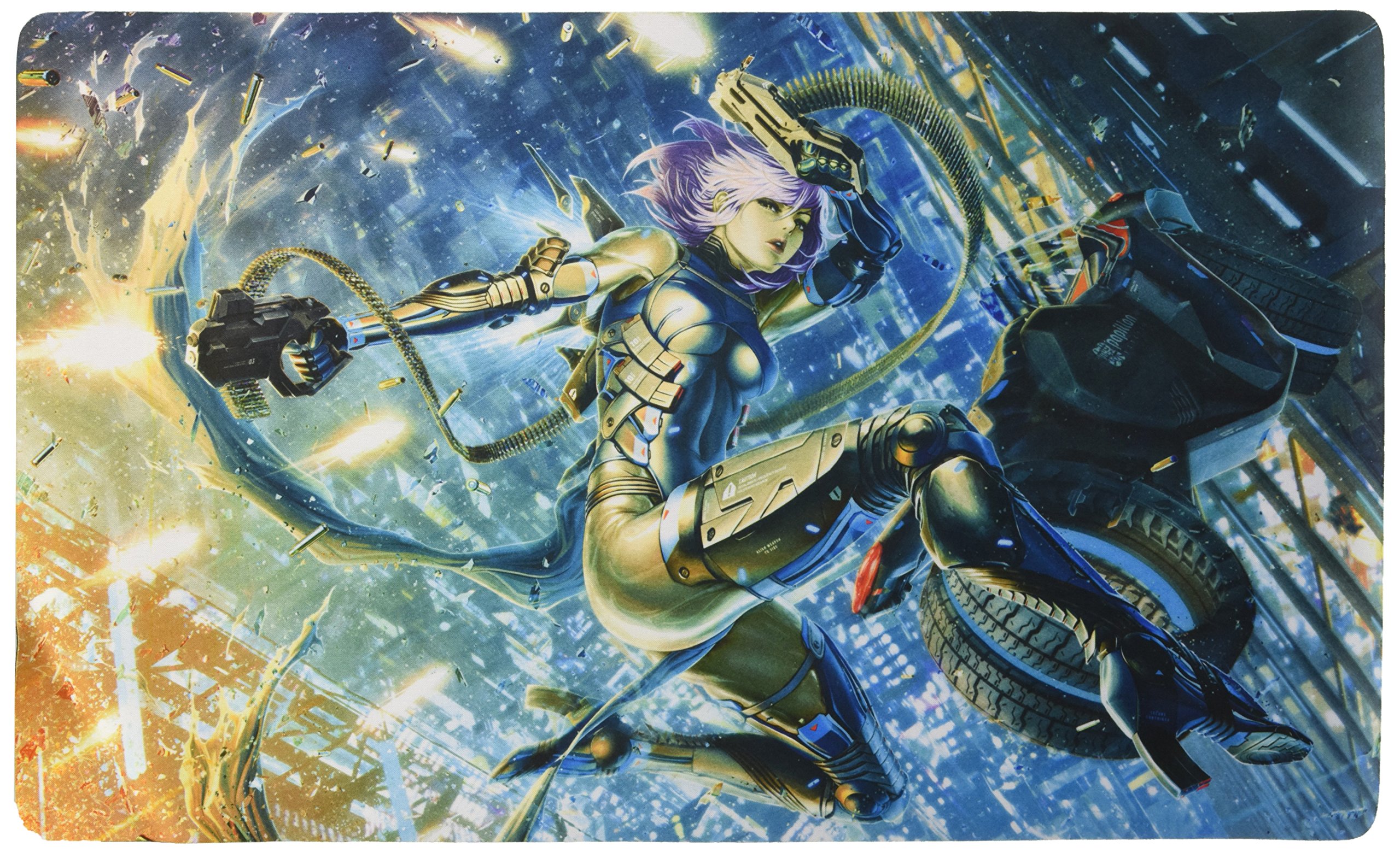 Grey Fox Games Cyber Runner Game Mat - Premium Play Surface for Board Games, Card Games, and Tabletop RPGs - Perfect for Home Gaming and Game Nights