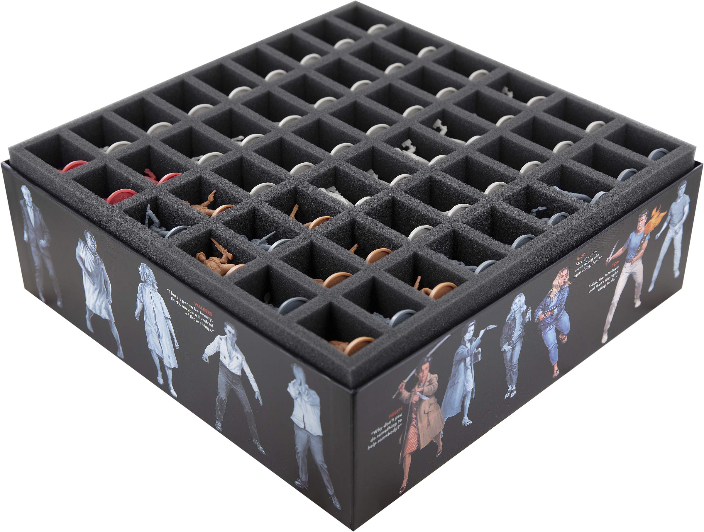 Feldherr Foam Insert Set for Night of The Living Dead: Zombicide Board Game - Premium Storage Solution for Game Pieces & Miniatures - Perfect for Game Nights & Collectors