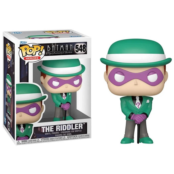 Batman The Riddler Pop! Vinyl Figure - Collectible DC Comics Action Figure for Batman Animated Series Fans | Perfect for Display, Gifts & Comic Conventions