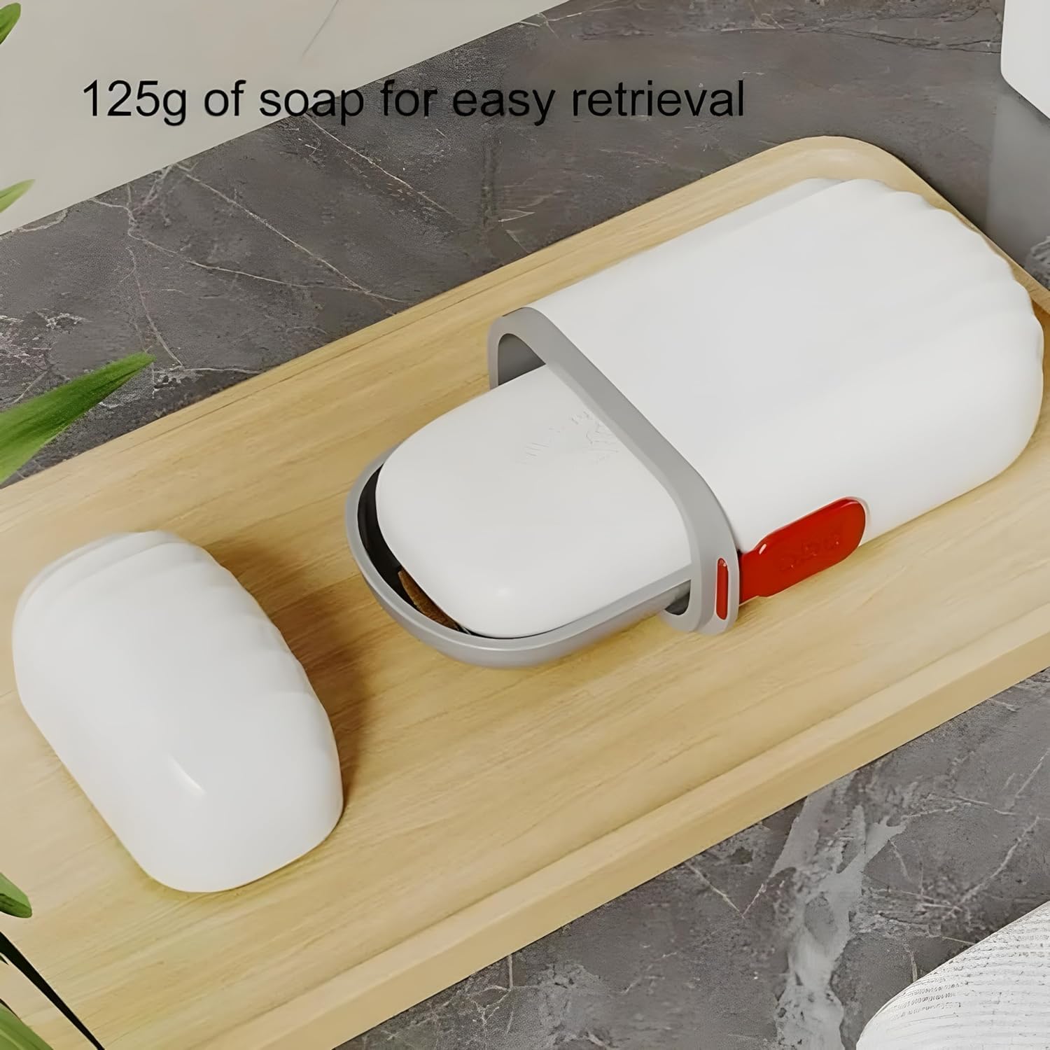 Claiez 2 Pack Portable Travel Soap Holder - Compact Plastic Soap Dish for Camping, Hiking & Home Use - Durable Waterproof Soap Case - Perfect Travel Accessory for Backpacking, Gym & Hotel Stays (White)