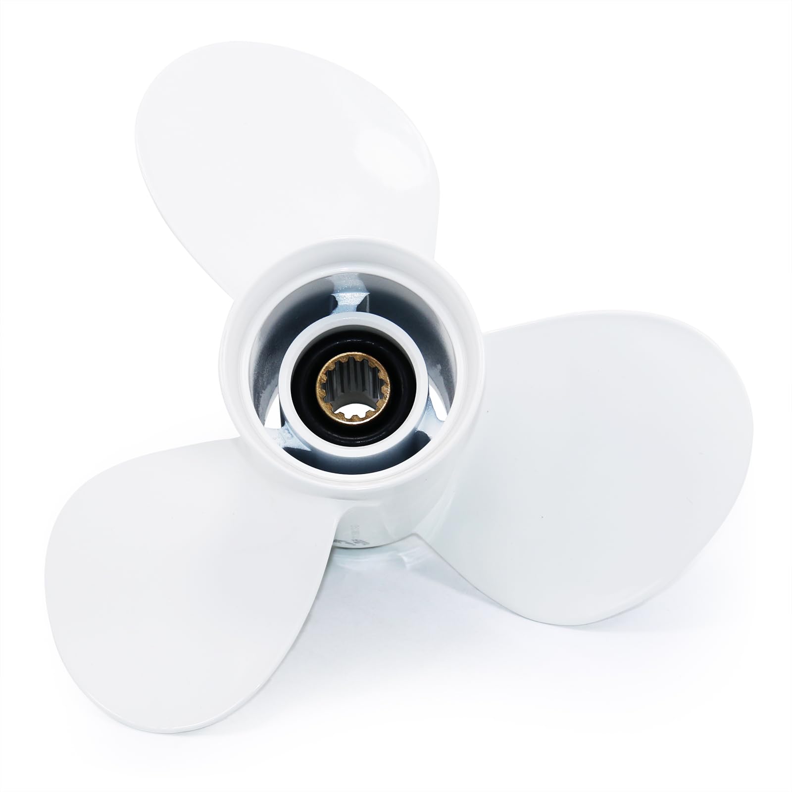 Yamaha Outboard Engine Propeller - Fits T25HP, F30, 40HP, F40, 48HP, 50HP, F50, 55HP, 60HP, F60 Models - 13 Tooth Spline OEM Aluminum Replacement Prop - Perfect for Boating, Fishing & Marine Adventures