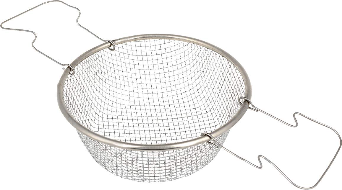 7.87 Inch Stainless Steel Fry Basket with Handle - Perfect for Deep Frying Chicken, Fish & Vegetables - Commercial & Home Kitchen Use