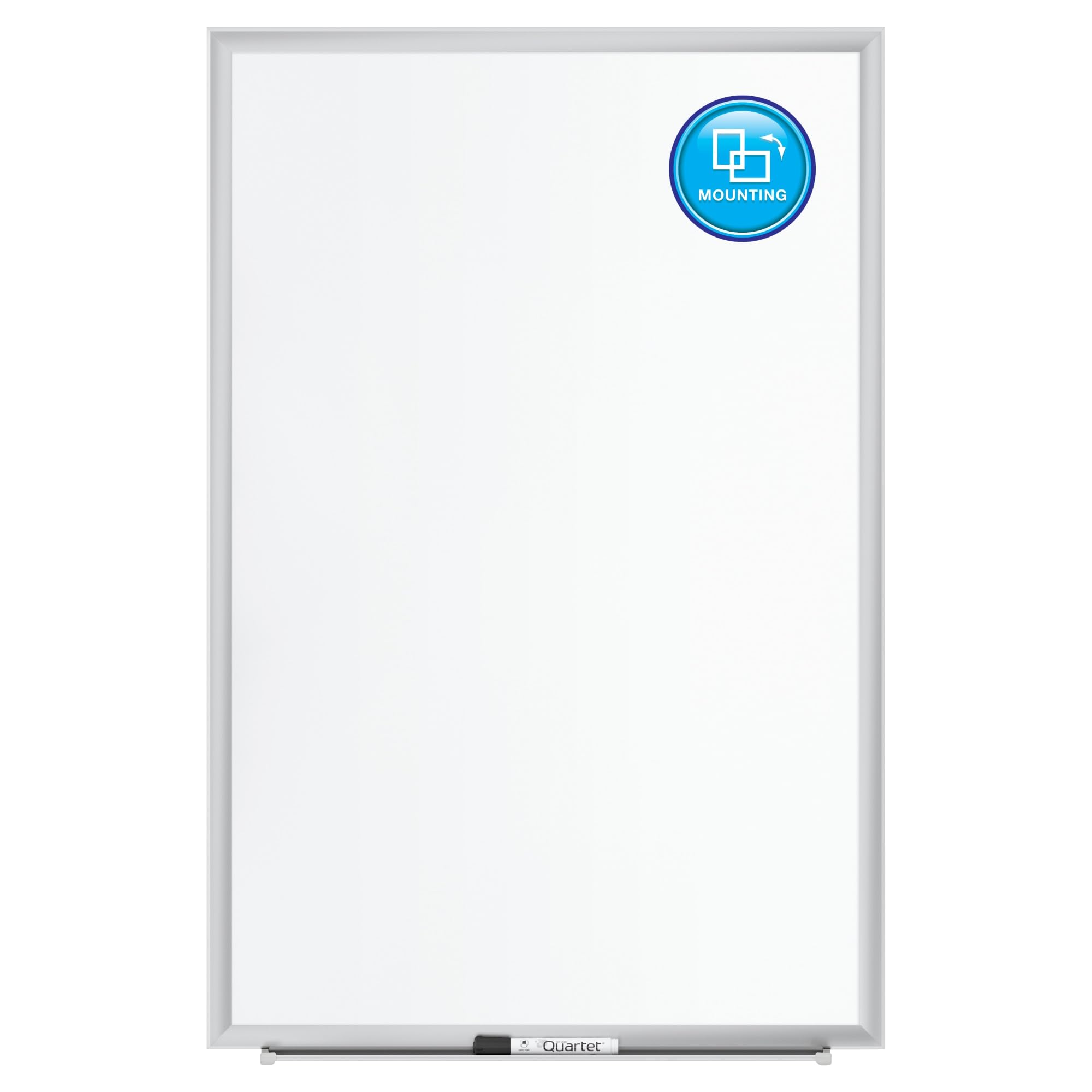 Quartet Magnetic Porcelain Whiteboard 2' x 3' - Premium Dry Erase Board with Silver Aluminum Frame for Office, Classroom & Home Use - Durable Duramax Surface (Model 2543)