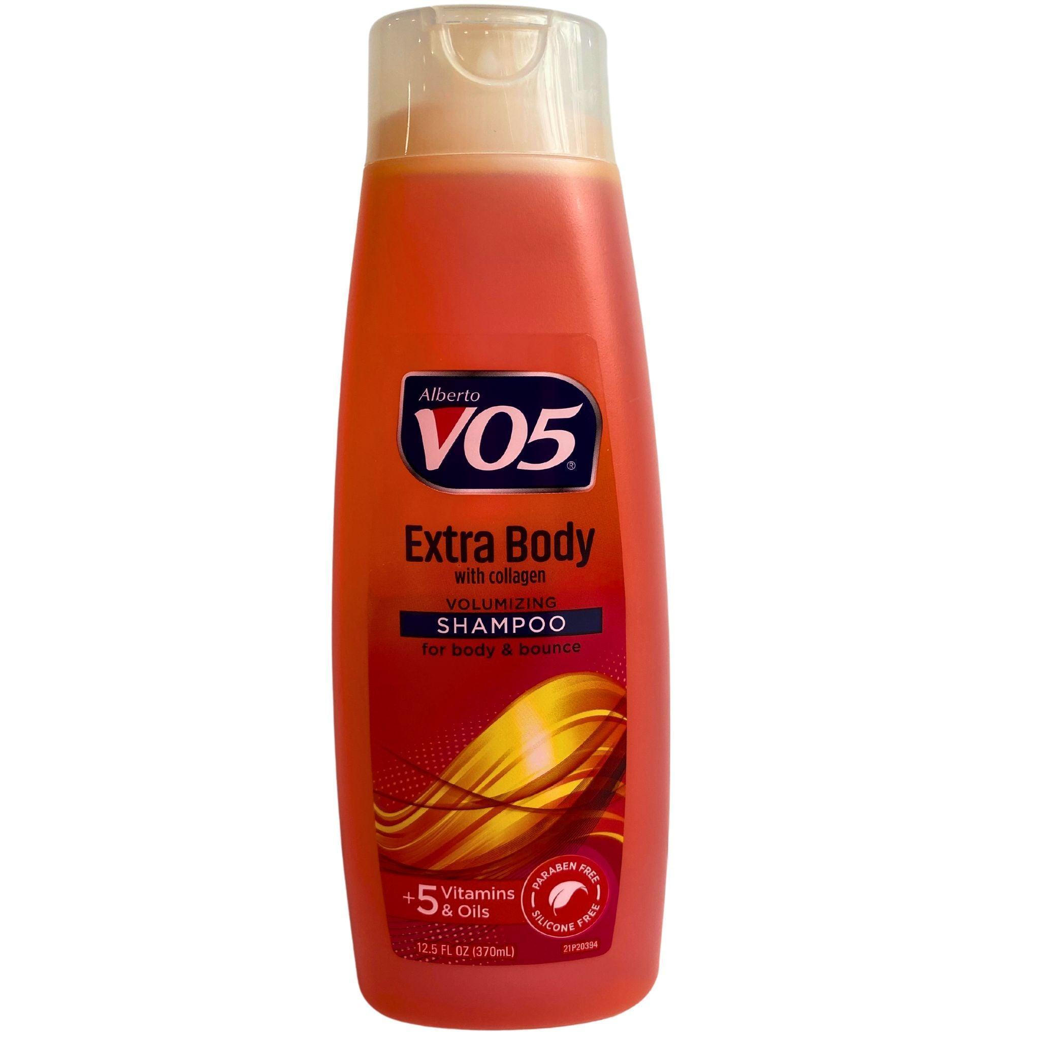 Alberto VO5 Extra Body Collagen Volumizing Shampoo for Thicker Hair - 12.5oz with 5 Vitamins & Natural Oils (48 Pack) - Perfect for Daily Hair Care & Volume Boost