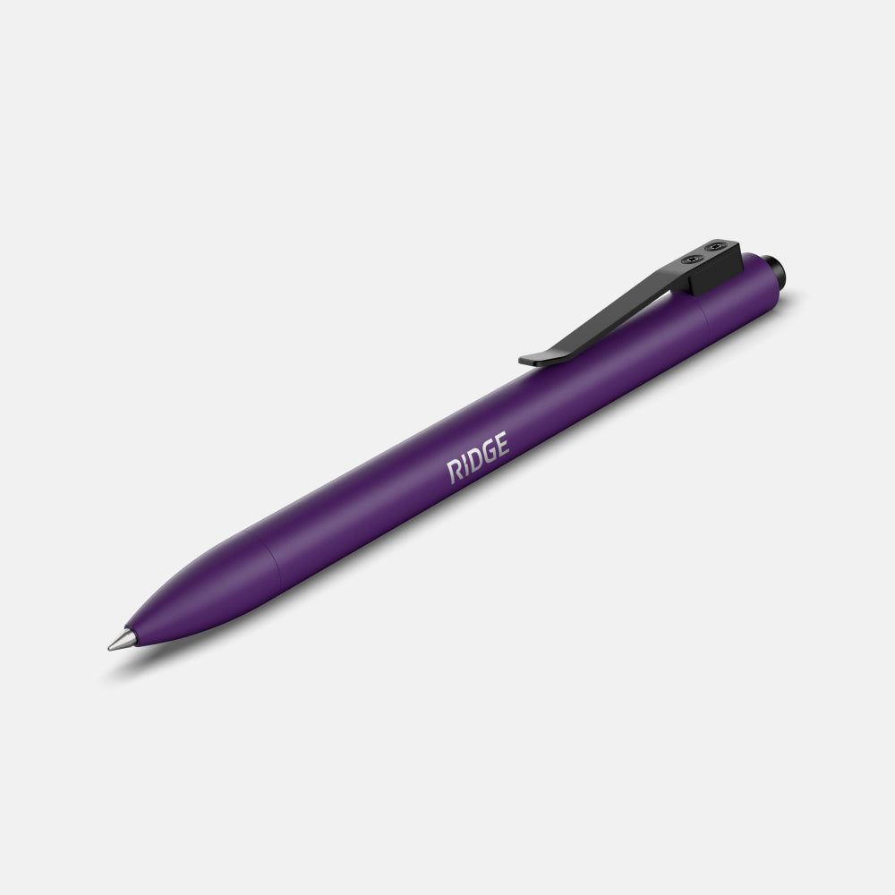 Premium Ridge Click Pen - Alaska Twilight Finish | Smooth Writing Ballpoint Pen for Office, School & Everyday Use | Durable & Stylish Gift for Professionals & Students