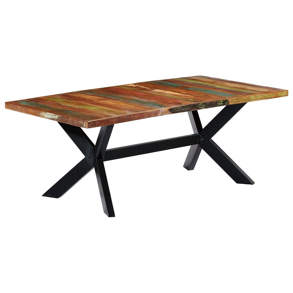 vidaXL Industrial Rectangular Dining Table 78.7