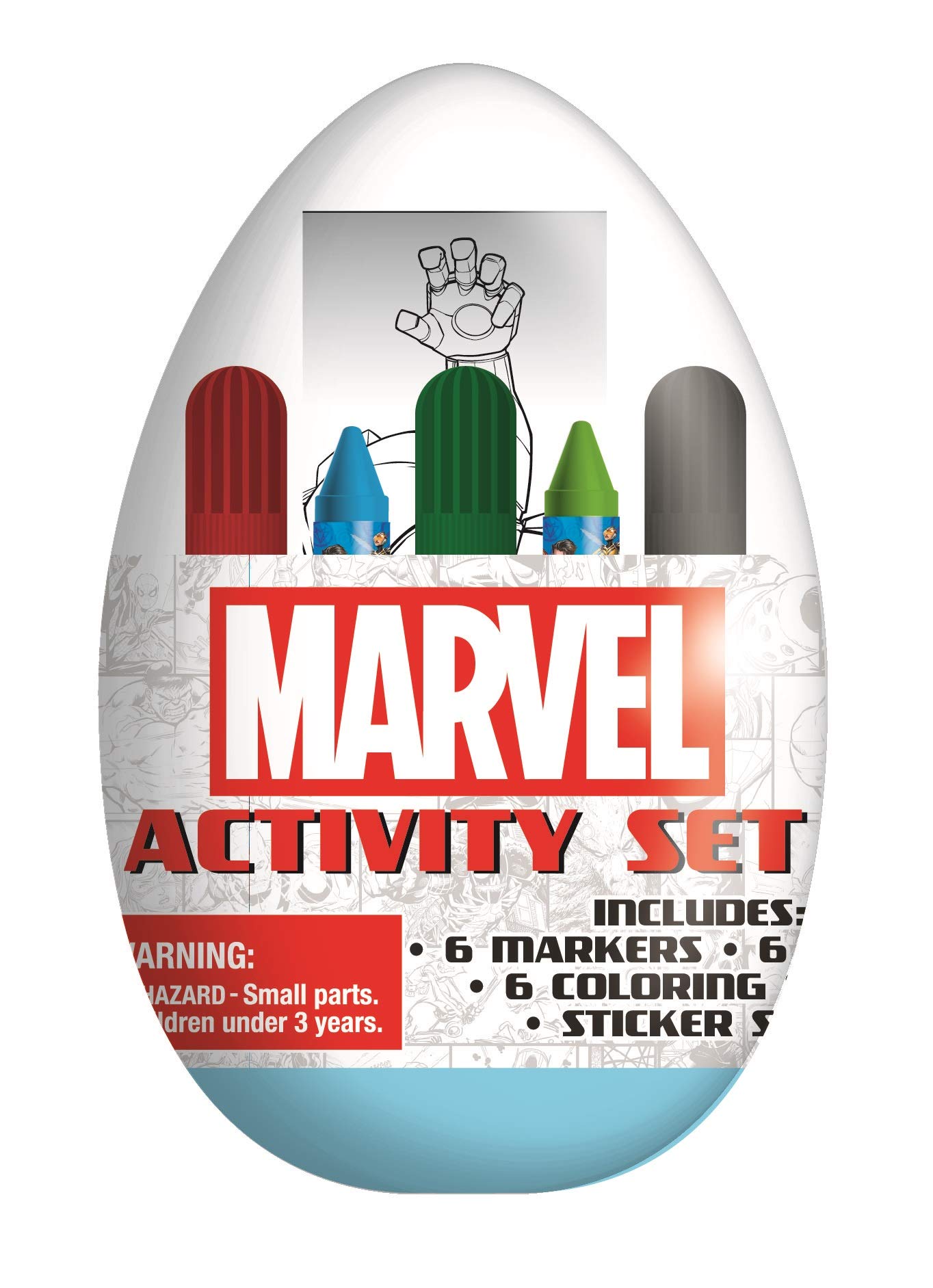 Marvel Easter Egg Craft Kit for Kids - Includes Coloring Pages, Stickers, Markers & Crayons | Fun Easter Activity Set for Classroom & Home DIY Projects