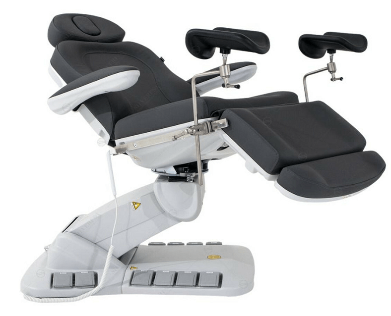 SilverFox 2246EBNS Electric 4 Motor Beauty Bed with Position Memory - Professional Esthetician Facial Massage Chair for Spa & Salon Treatments