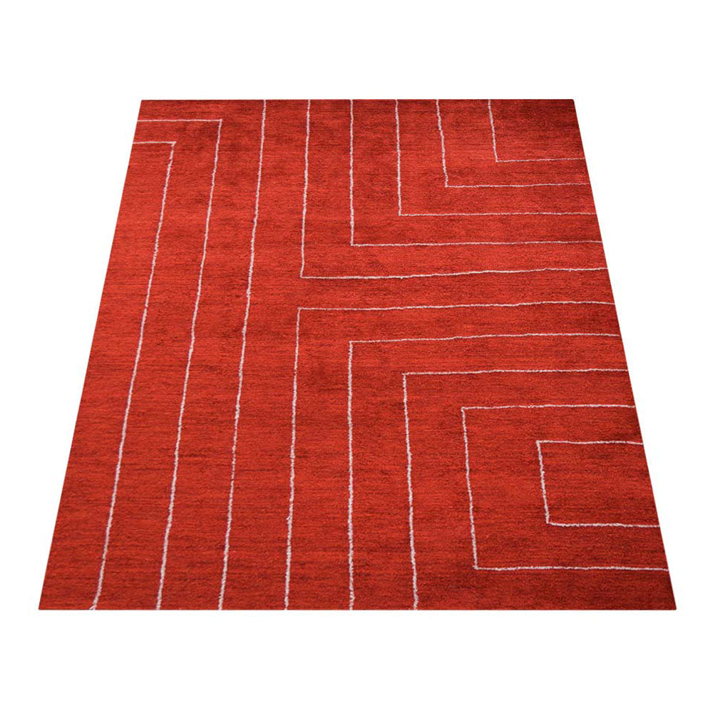 Handmade Ethos Hand Knotted Wool Rug - Bohemian Style Area Rug for Living Room, Bedroom & Home Decor | Soft & Durable Floor Covering for Cozy Spaces