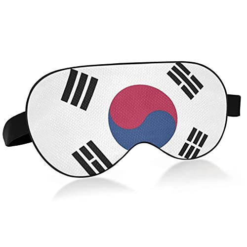South Korea Flag Sleep Mask - Soft Comfortable Eye Mask for Sleeping, Travel & Relaxation - Block Light for Better Sleep at Home or On The Go