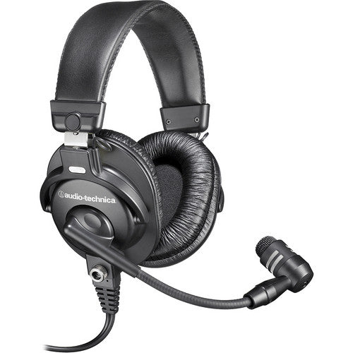 Audio Technica BPHS1 Broadcast Stereo Headset with Dynamic Microphone - Professional Studio Headphones for Podcasting, Gaming & Live Streaming (Ideal for DJs, Broadcasters & Content Creators)