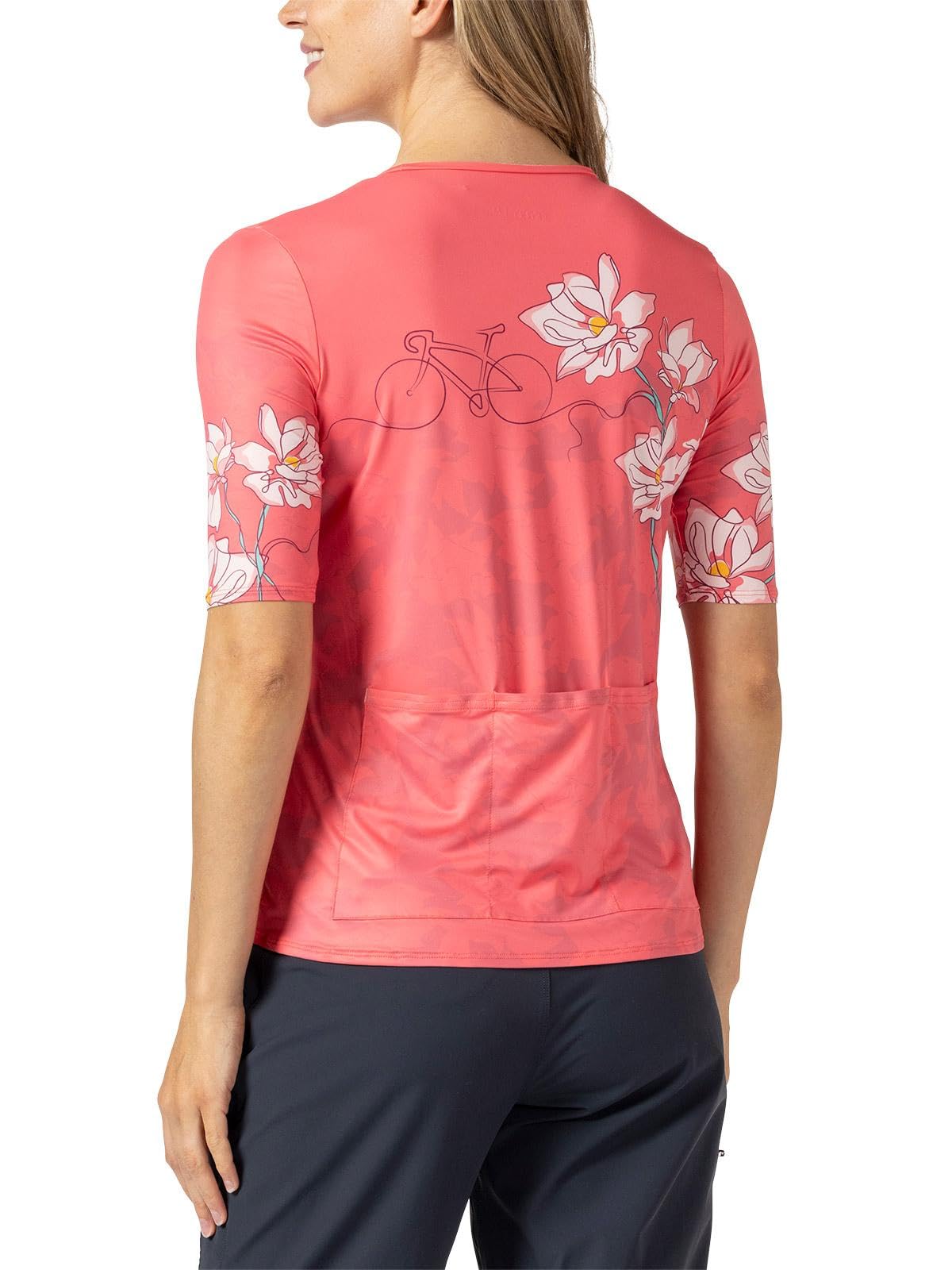 Women's Terry Cycling Jersey - UPF 50+ Short Sleeve Flow Summer Top, Relaxed Fit Biking Shirt for Road & Mountain Biking | Perfect for Outdoor Cycling & Fitness Activities