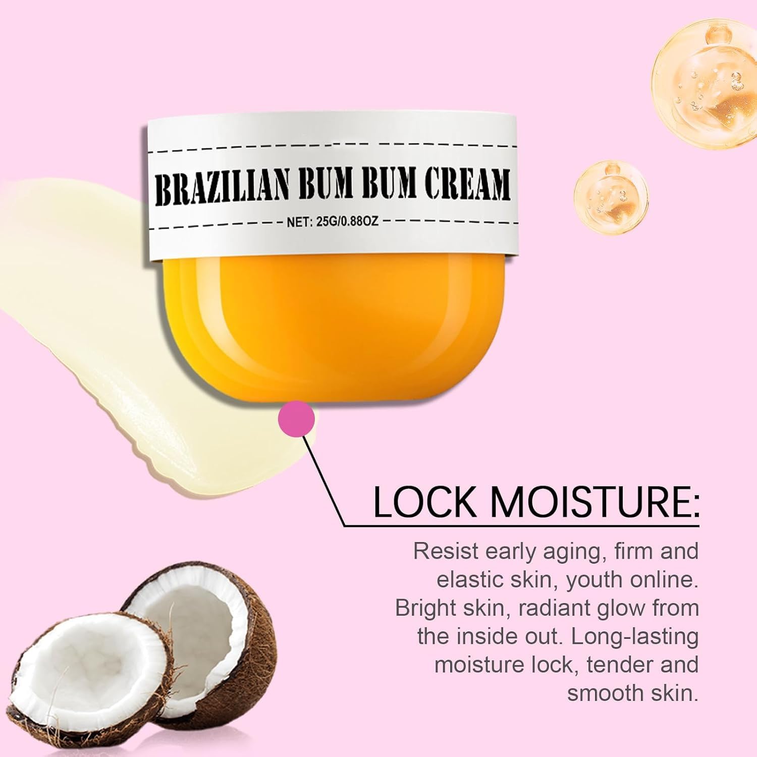 Brazilian Bum Firming Cream - Deeply Moisturizing & Tightening Body Cream for Smooth Skin | Buttocks & Body Moisturizer for Women | Nourishes Dry & Sensitive Skin | Perfect for Post-Workout, Daily Hydration & Skin Care Routine