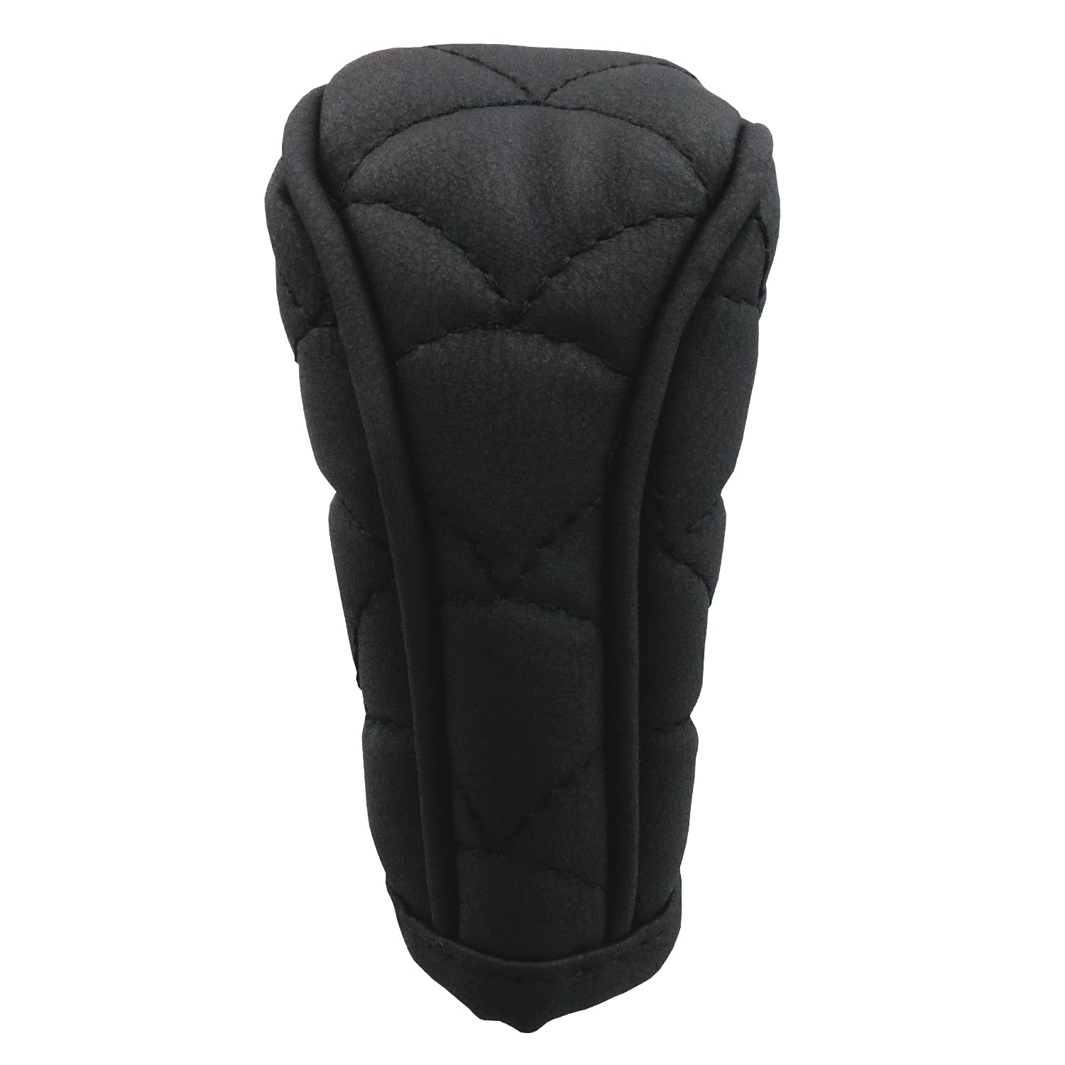 Premium Leather Zippered-Style Car Gear Shift Knob Cover - Universal Fit for Most Vehicles - Black Interior Decor Accessory for Enhanced Grip & Style (Perfect for Daily Commute, Road Trips & Car Enthusiasts)