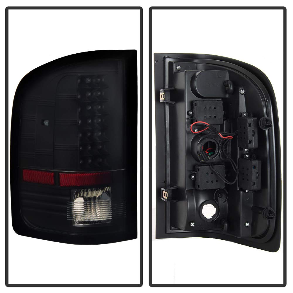 ACANII LED Tail Lights for 2007-2013 Chevy Silverado 1500 & 2007-2014 2500/3500 HD Models - Smoke Lens Style, DOT Approved, Plug & Play Installation - Perfect for Off-Roading, Night Driving & Truck Customization