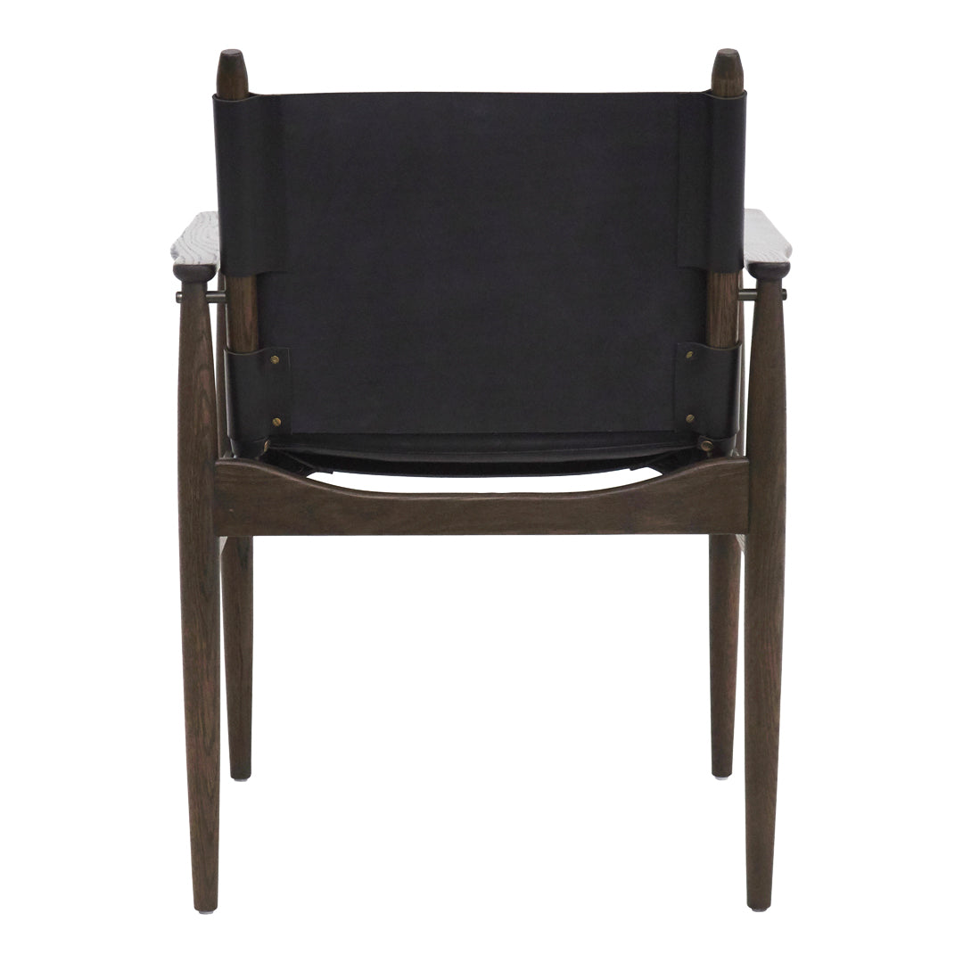 Premium Journey Leather Dining Armchair - Modern Comfortable Upholstered Chair for Kitchen, Dining Room & Office - Perfect for Home Decor & Entertaining