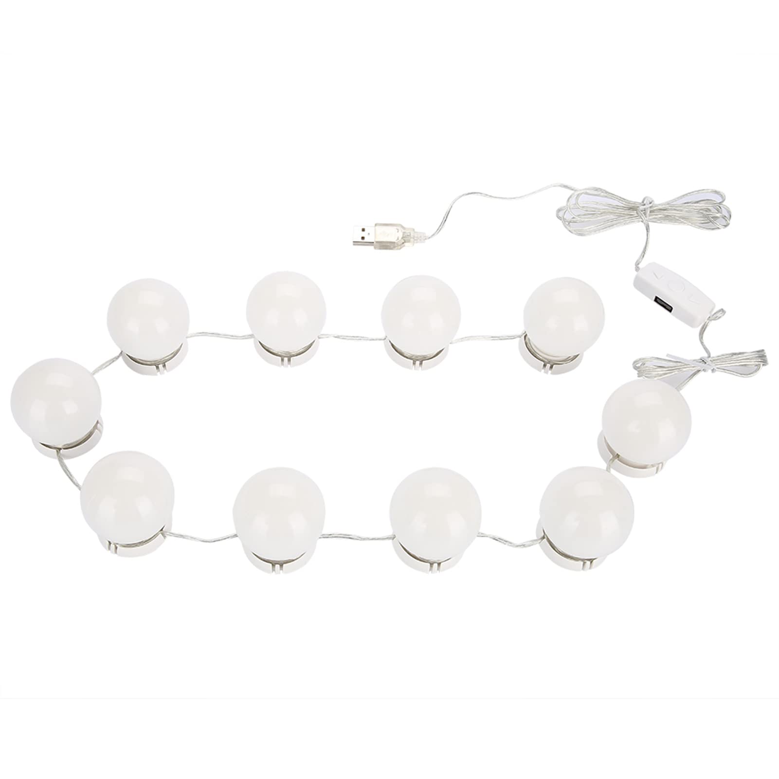 FILFEEL Vanity Mirror Lights with 10 Dimmable LED Bulbs - 6 Brightness Levels for Makeup Vanity Table & Bathroom Mirror - Perfect for Professional Makeup Application, Skincare Routine, and Home Decor Lighting