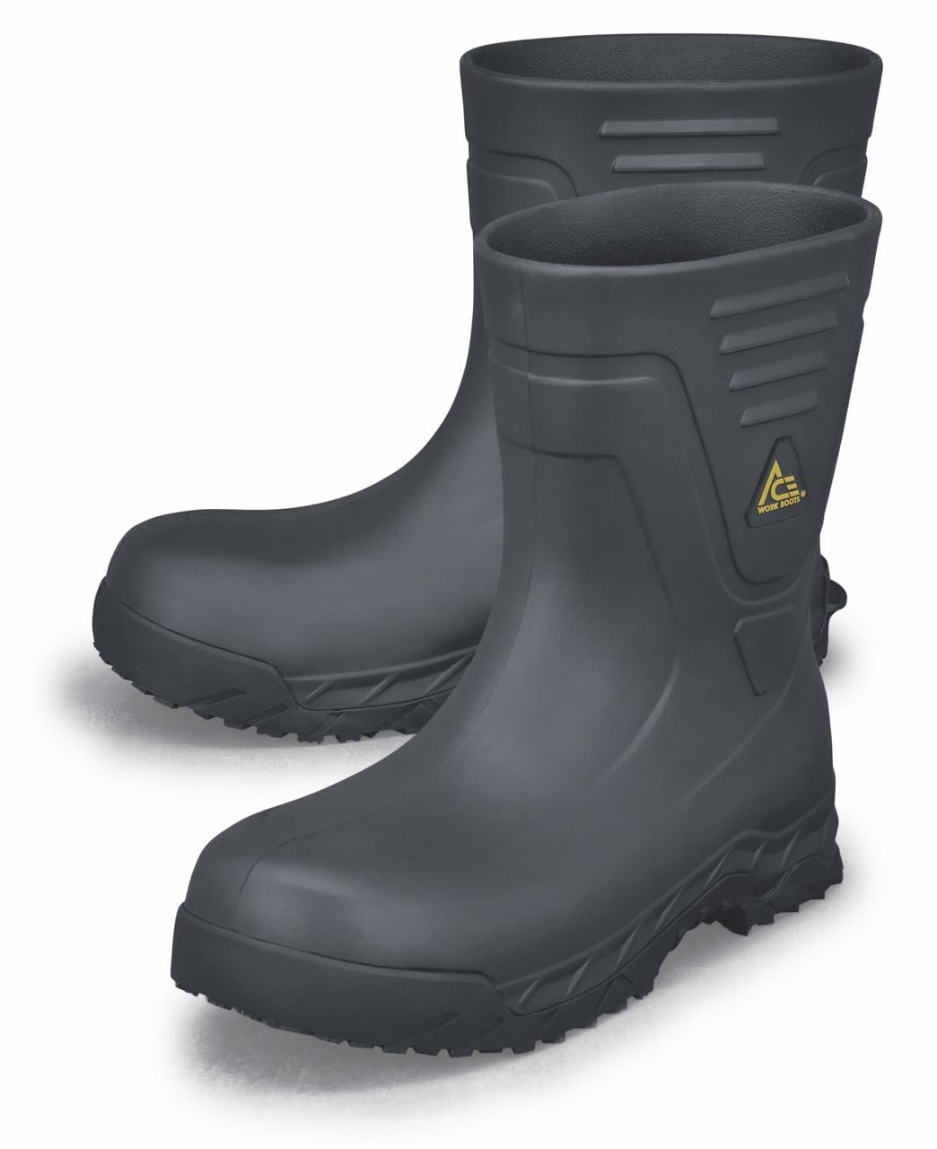 Slip Resistant Waterproof Work Boots for Men & Women - Shoes for Crews Bullfrog II Soft Toe Safety Boots | Non-Slip Work Shoes for Restaurant, Construction & Industrial Use