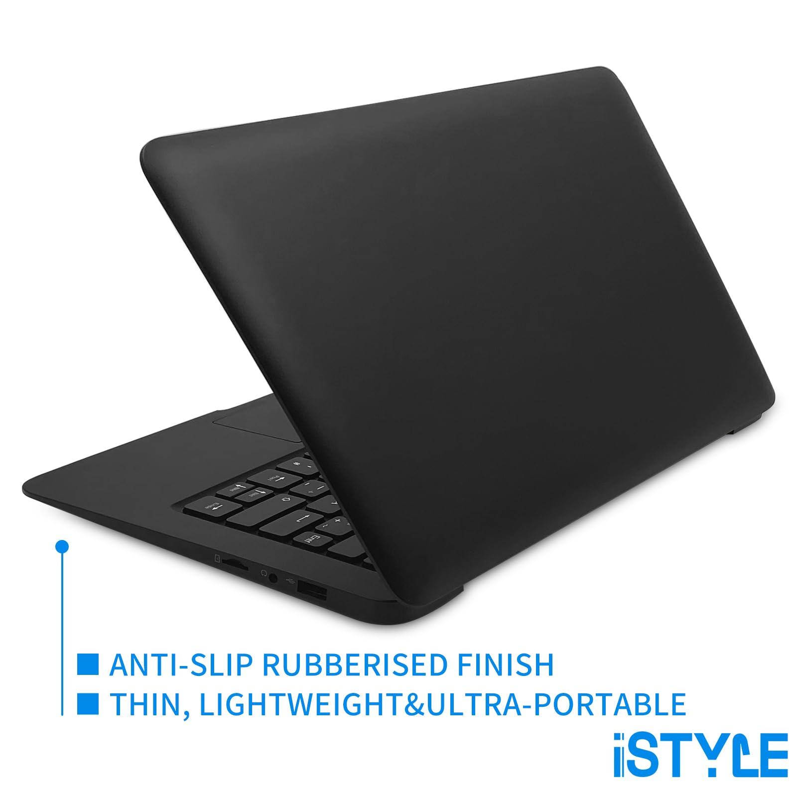 10.1 Inch Ultra Thin Windows 10 Laptop - Intel Quad Core, 4GB RAM, 64GB Storage, Expandable to 1TB, USB 3.0, WiFi, HDMI, Bluetooth | Portable Netbook for Work, Study & Travel (Black)