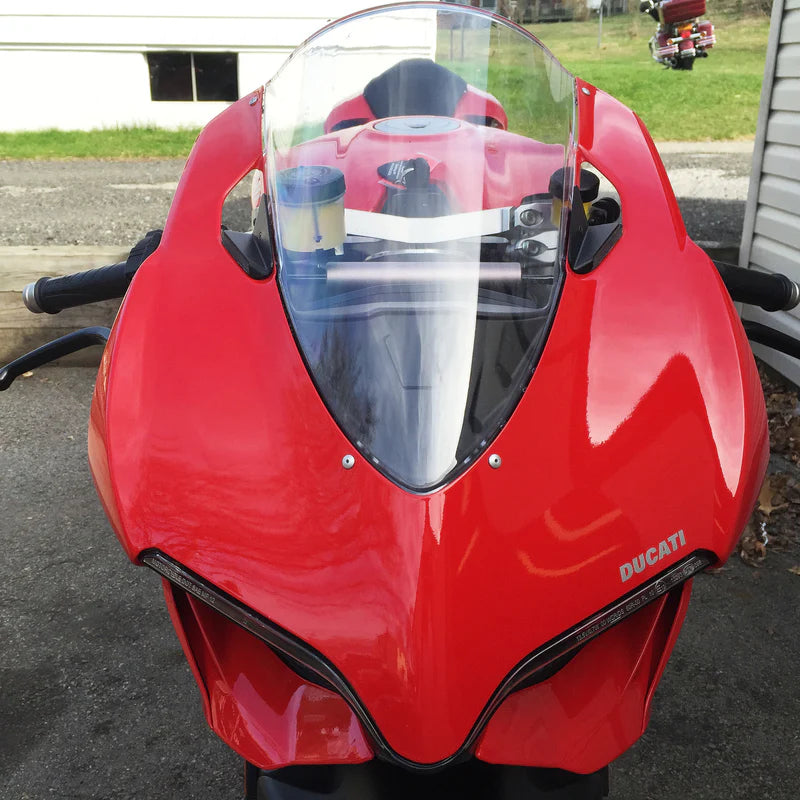 Ducati 1199 Panigale Mirror Block Off Turn Signals Kit for 2011-2014 Models | Motorcycle Accessories for Racing & Street Performance