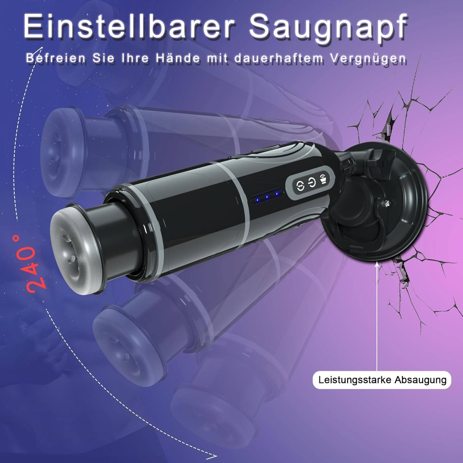 Electric Male Masturbator with 7 Vibration & Rotation Modes - Hands-Free Telescopic Pocket Pussy for Men | Perfect for Solo Pleasure & Discreet Use at Home or Travel