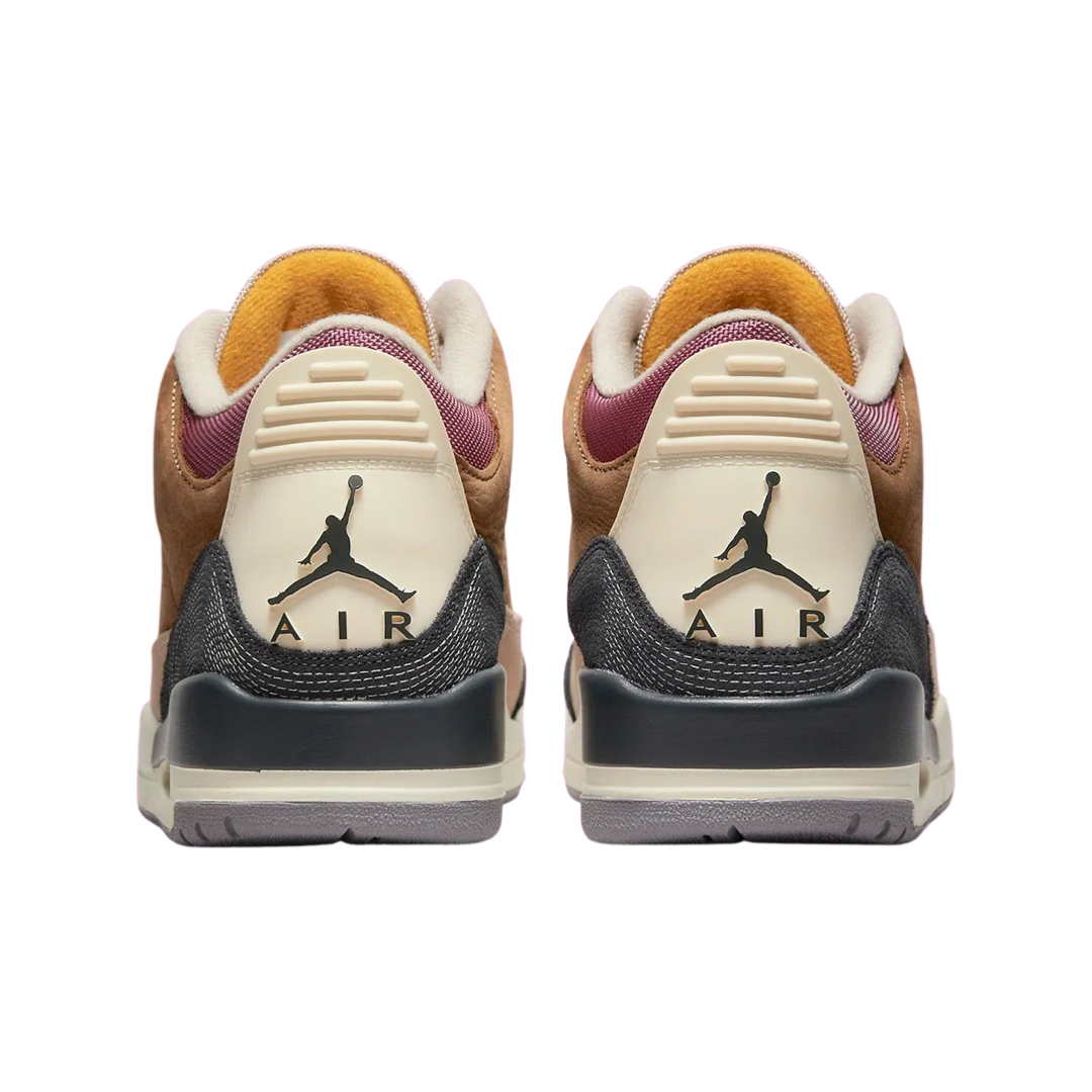 Authentic Air Jordan 3 Retro 'Archeo Brown' Basketball Shoes - Men's High-Top Sneakers for Casual Wear & Street Style
