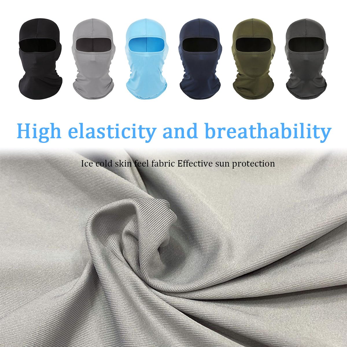 UV Protection Windproof Balaclava Ski Mask for Men & Women - Lightweight Breathable Full Face Cover for Motorcycle, Skiing, Snowboarding & Outdoor Sports