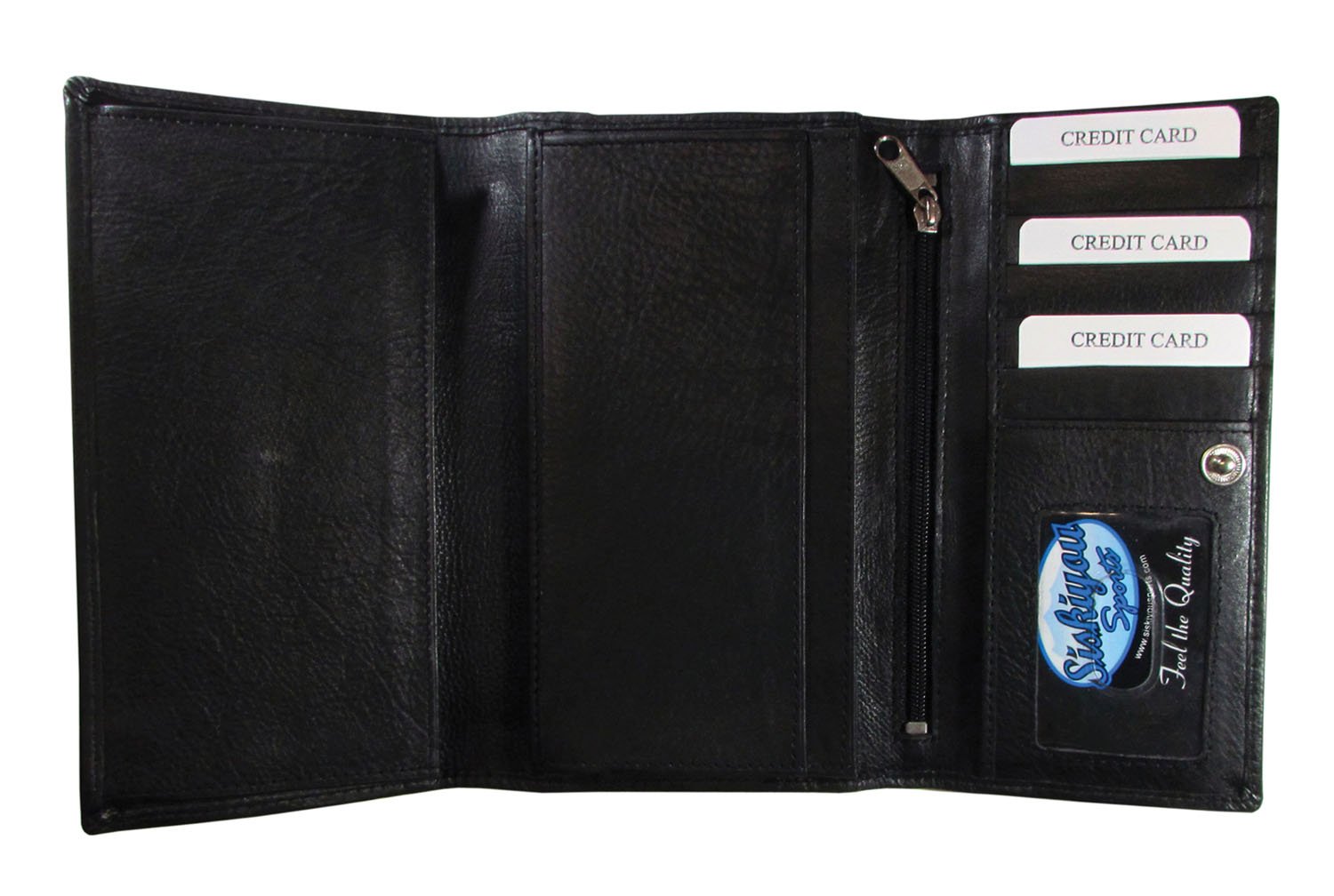 Siskiyou Sports NHL Genuine Leather Women's Wallet - Stylish & Durable Ladies Wallet for Hockey Fans - Perfect for Games, Travel & Everyday Use