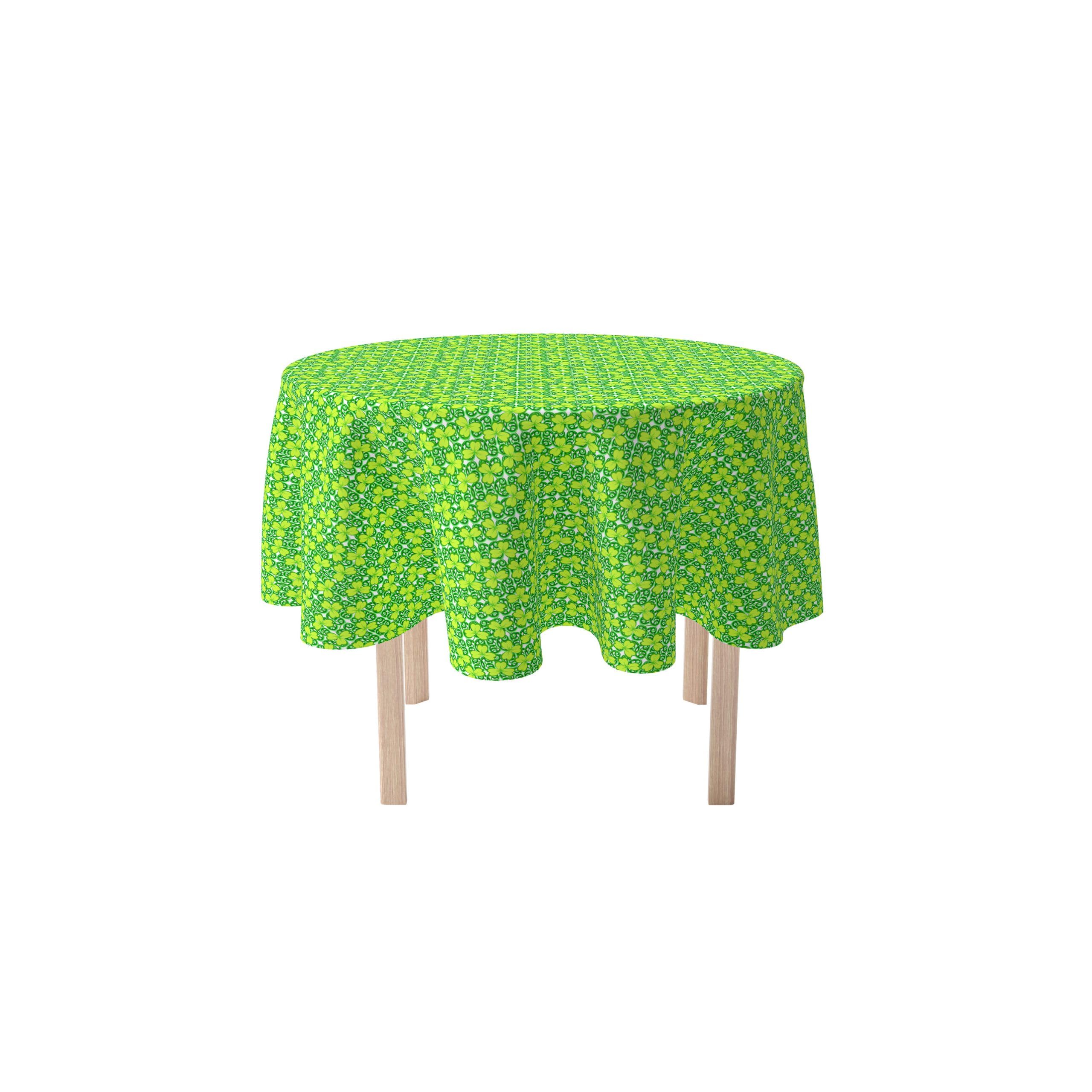 Machine Washable 100% Milliken Polyester Tablecloths, Table Runners & Napkins - Celtic Foliage Design (70