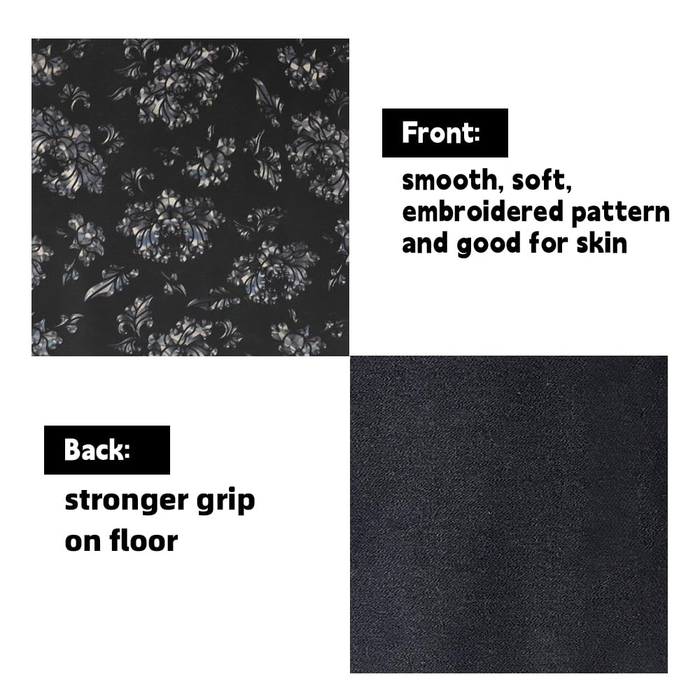 Premium Floral Printed Universal Grounding Mat Kit - 23.6x35.4 Inch Earthing Mat with 15 Ft Grounding Cord for Yoga, Meditation, Better Sleep, Stress & Pain Relief - Natural Anxiety Reduction Therapy for Home, Office & Outdoor Use